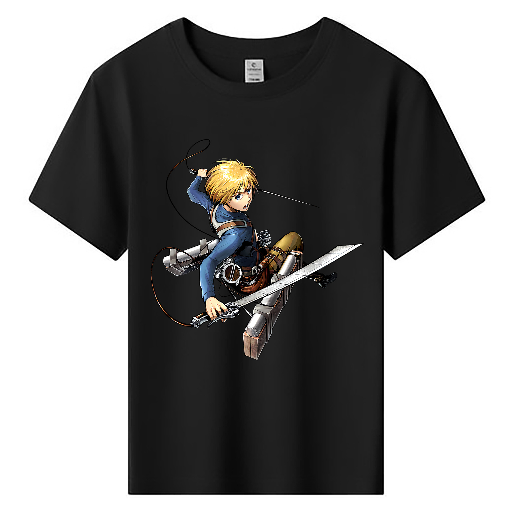 （画像用） 進撃の巨人 アルミン·アルレルト Attack on Titan Armin Arlert 綿100％キッズTシャツ（フロントプリント）