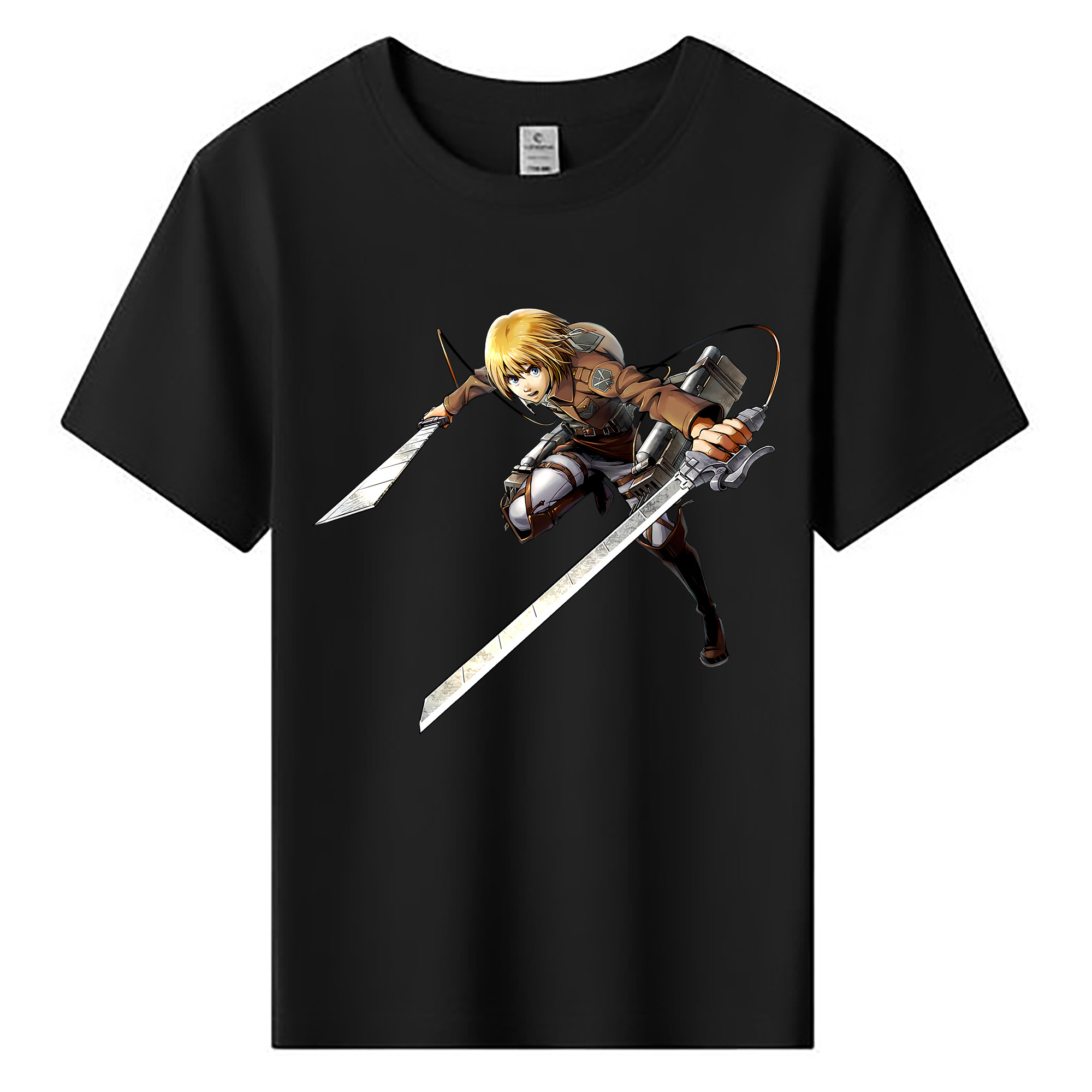 （画像用） 進撃の巨人 アルミン·アルレルト Attack on Titan Armin Arlert 綿100％キッズTシャツ（フロントプリント）