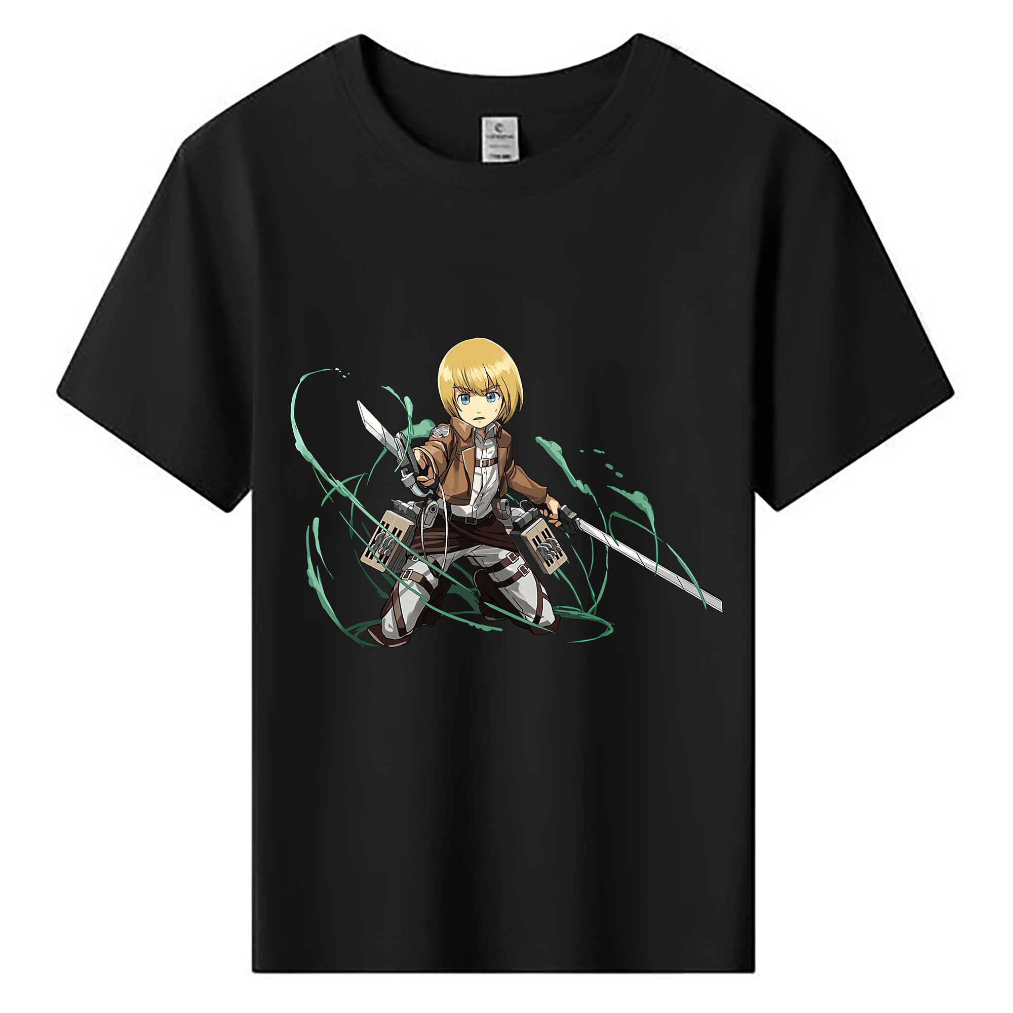 （画像用） 進撃の巨人 アルミン·アルレルト Attack on Titan Armin Arlert 綿100％キッズTシャツ（フロントプリント）