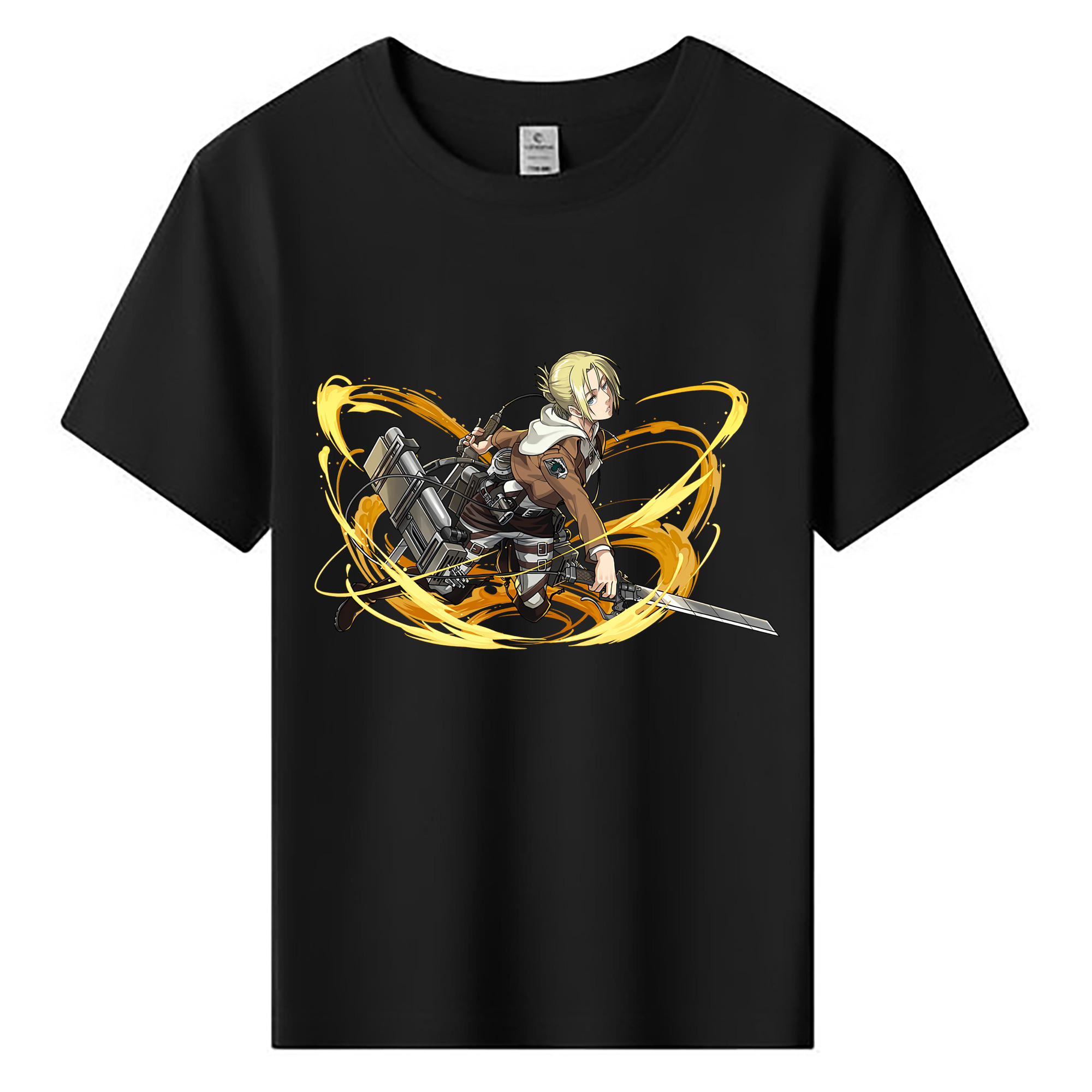 （画像用） 進撃の巨人 アニ・レオンハート Attack on Titan Annie Leonhart 綿100％キッズTシャツ（フロントプリント）