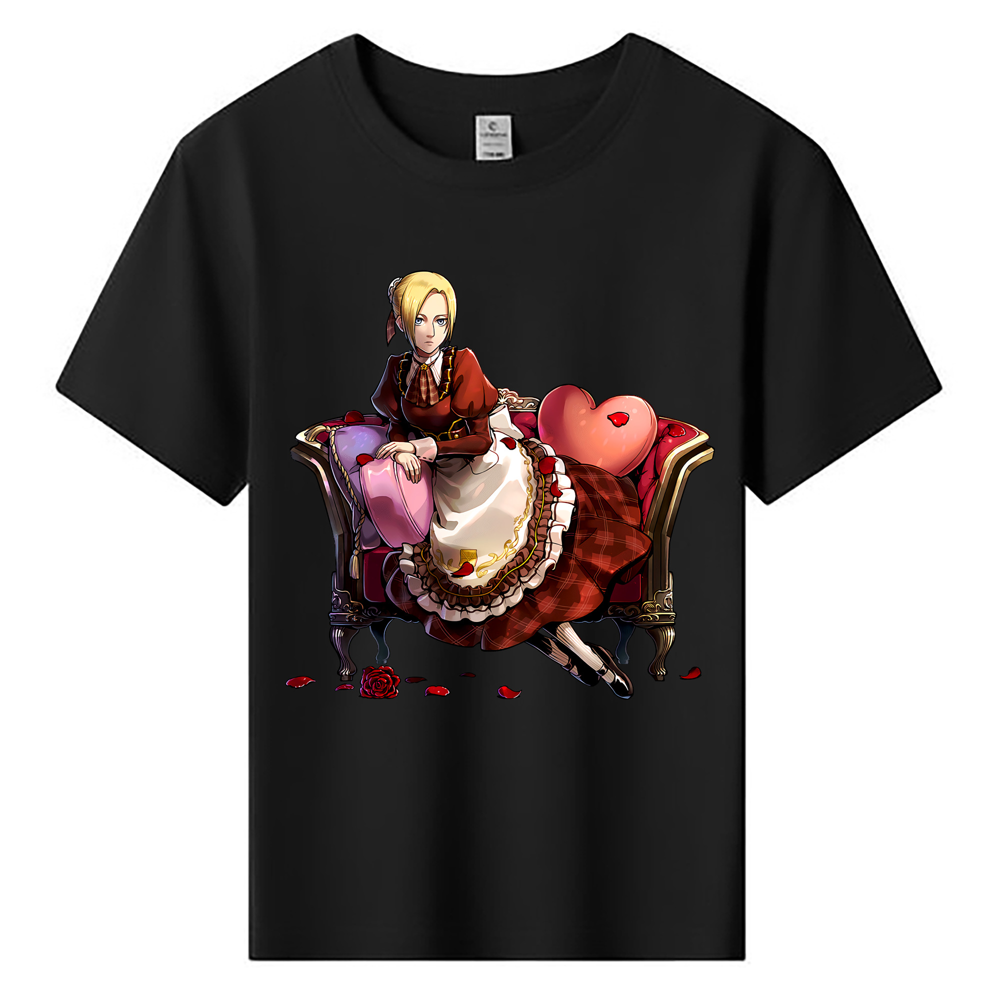 （画像用） 進撃の巨人 アニ・レオンハート Attack on Titan Annie Leonhart 綿100％キッズTシャツ（フロントプリント）
