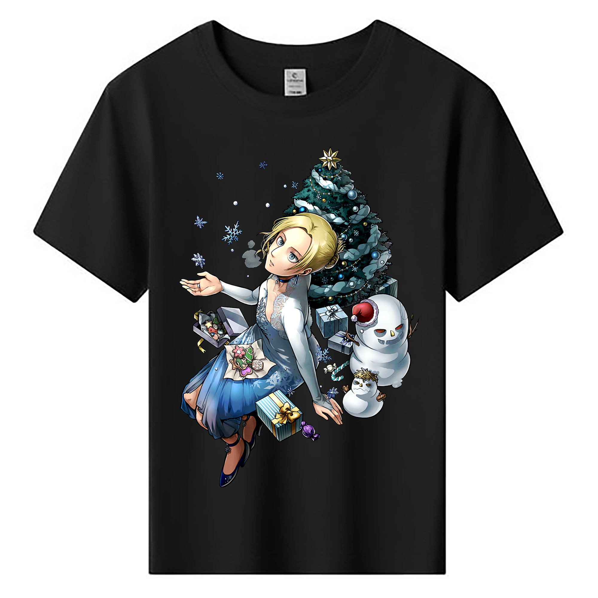 （画像用） 進撃の巨人 アニ・レオンハート Attack on Titan Annie Leonhart 綿100％キッズTシャツ（フロントプリント）