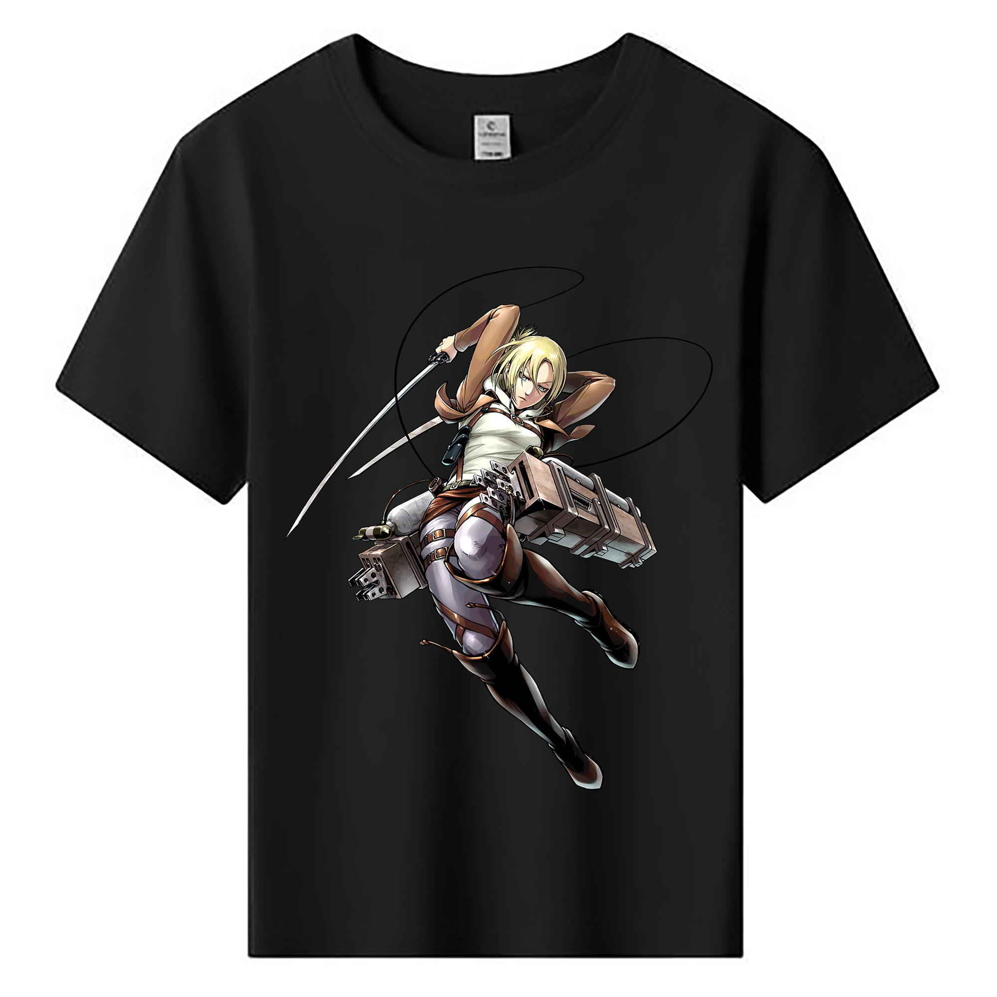 （画像用） 進撃の巨人 アニ・レオンハート Attack on Titan Annie Leonhart 綿100％キッズTシャツ（フロントプリント）