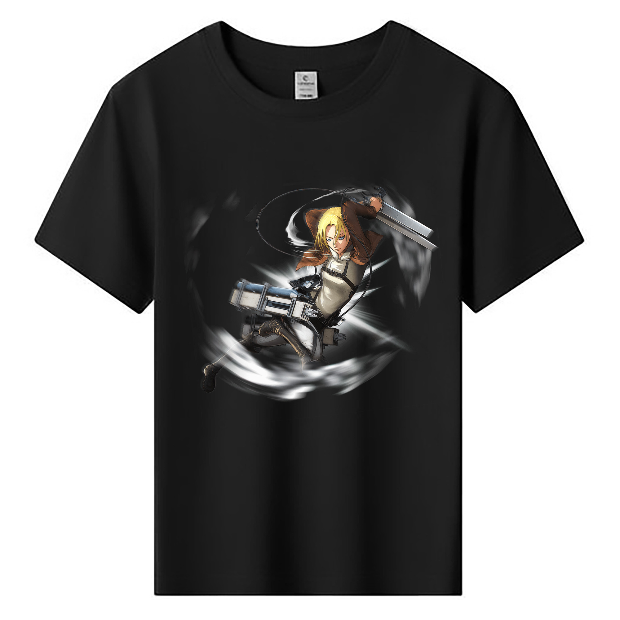 （画像用） 進撃の巨人 アニ・レオンハート Attack on Titan Annie Leonhart 綿100％キッズTシャツ（フロントプリント）
