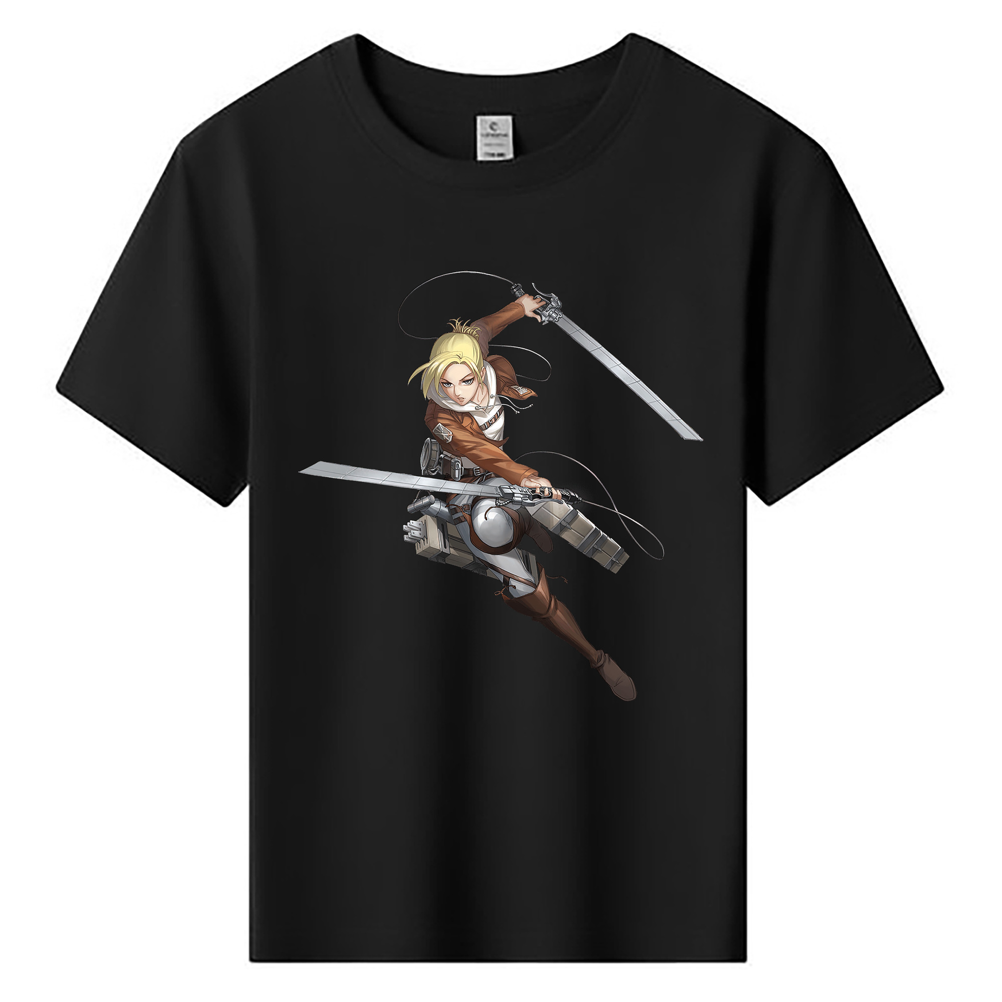 （画像用） 進撃の巨人 アニ・レオンハート Attack on Titan Annie Leonhart 綿100％キッズTシャツ（フロントプリント）