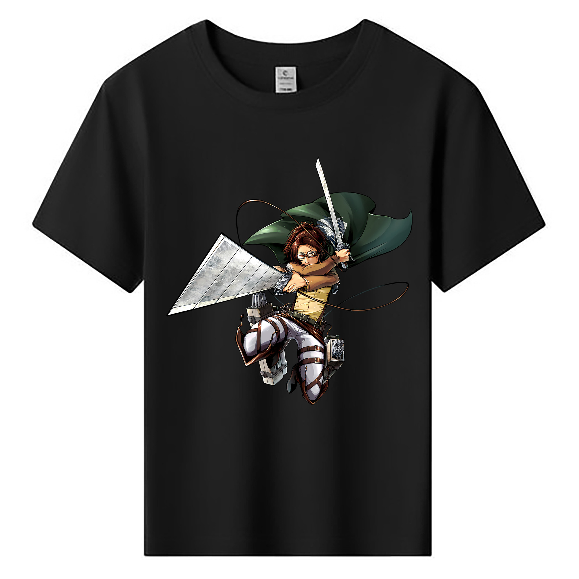 （画像用） 進撃の巨人 ハンジ·ゾエ Attack on Titan Hanji Zoe 綿100％キッズTシャツ（フロントプリント）
