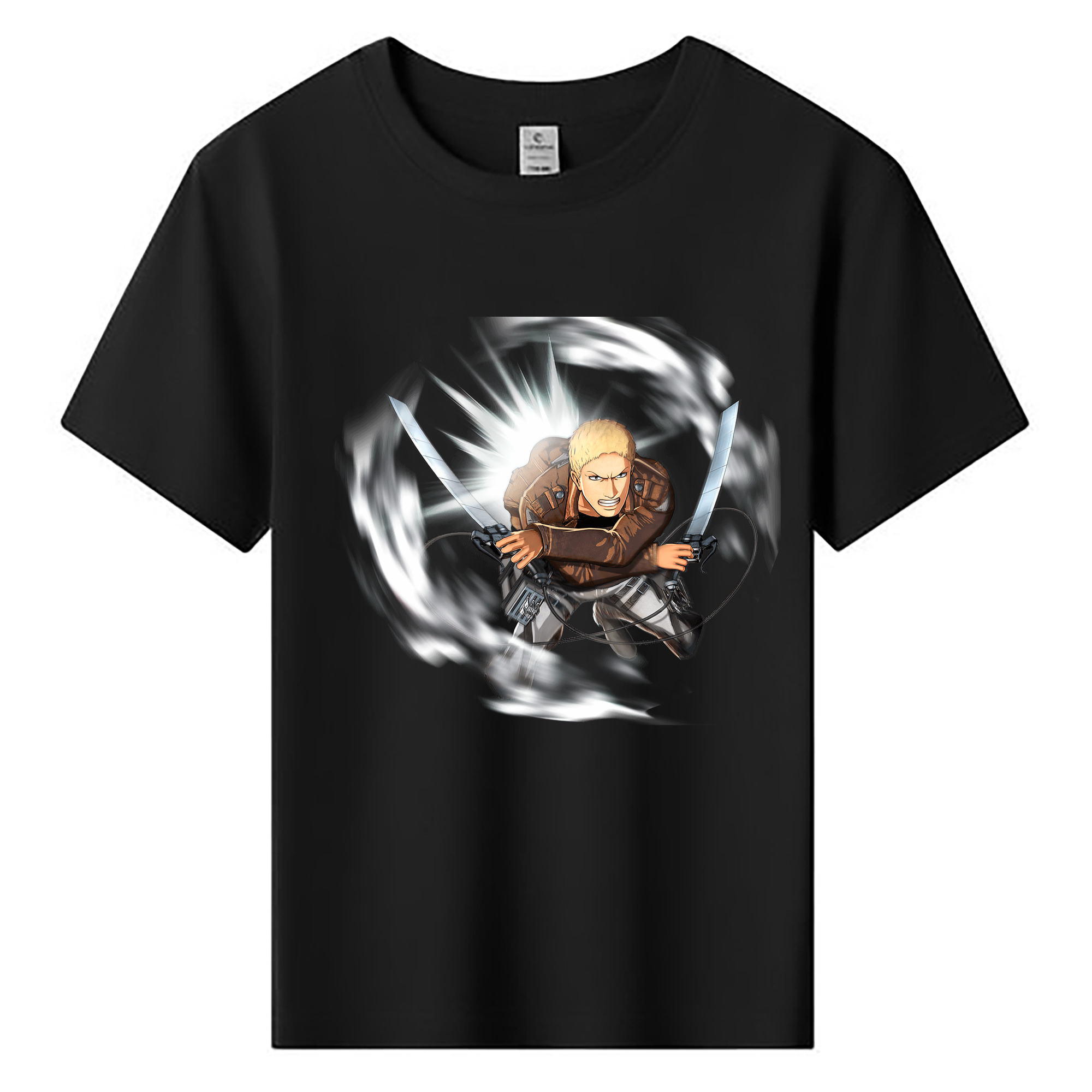 （画像用） 進撃の巨人 ライナー・ブラウン Attack on Titan Reiner Braun 綿100％キッズTシャツ（フロントプリント）