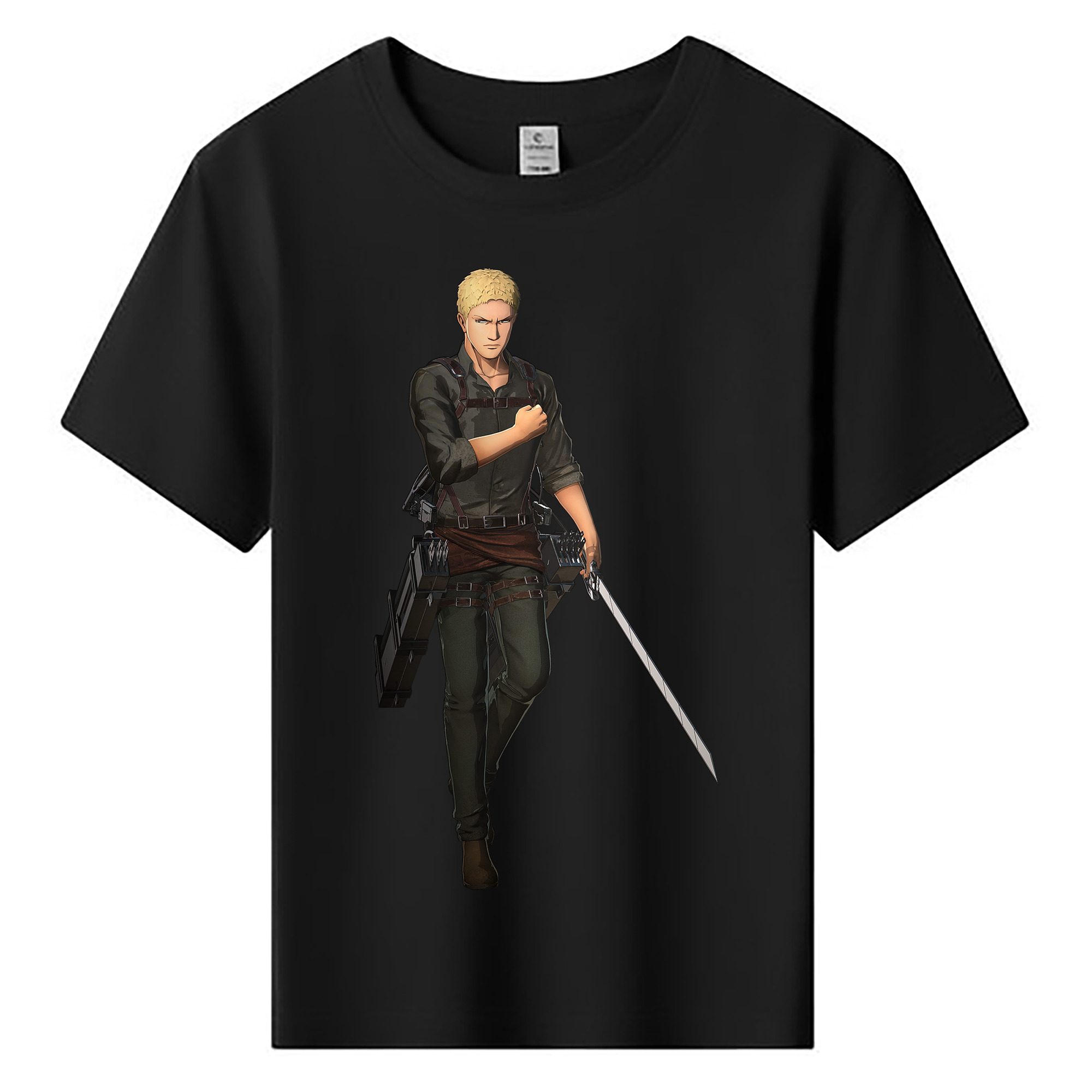 （画像用） 進撃の巨人 ライナー・ブラウン Attack on Titan Reiner Braun 綿100％キッズTシャツ（フロントプリント）