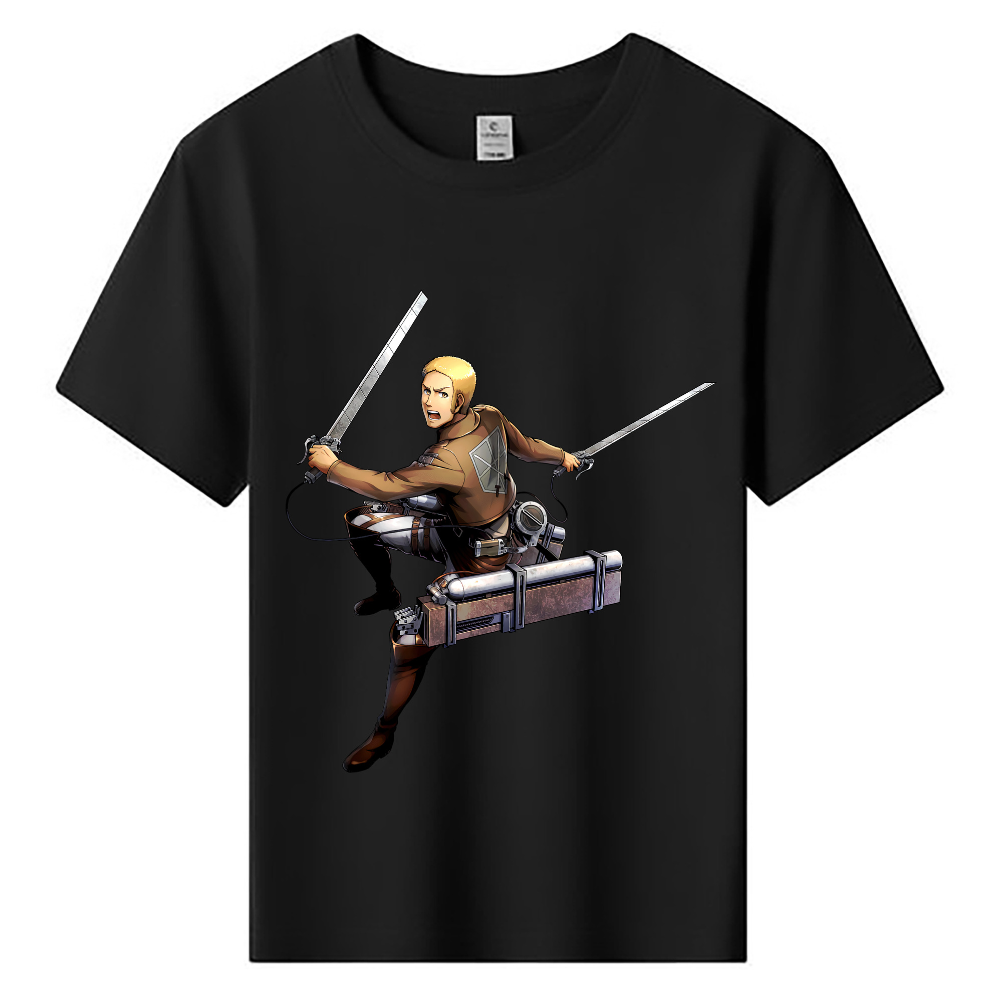 （画像用） 進撃の巨人 ライナー・ブラウン Attack on Titan Reiner Braun 綿100％キッズTシャツ（フロントプリント）