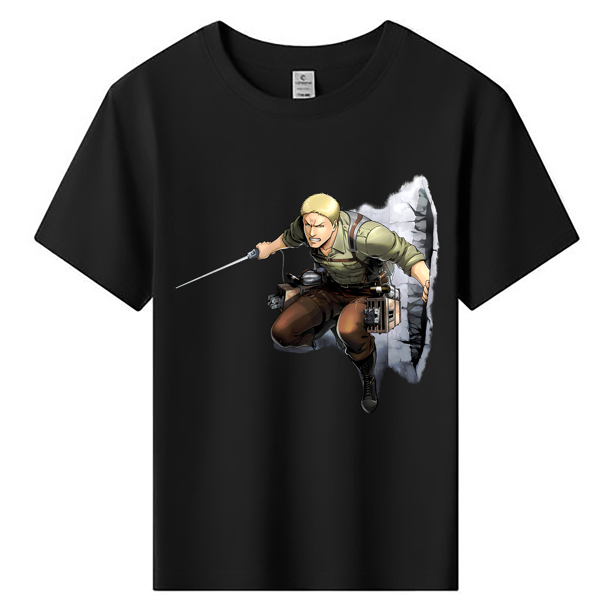 （画像用） 進撃の巨人 ライナー・ブラウン Attack on Titan Reiner Braun 綿100％キッズTシャツ（フロントプリント）