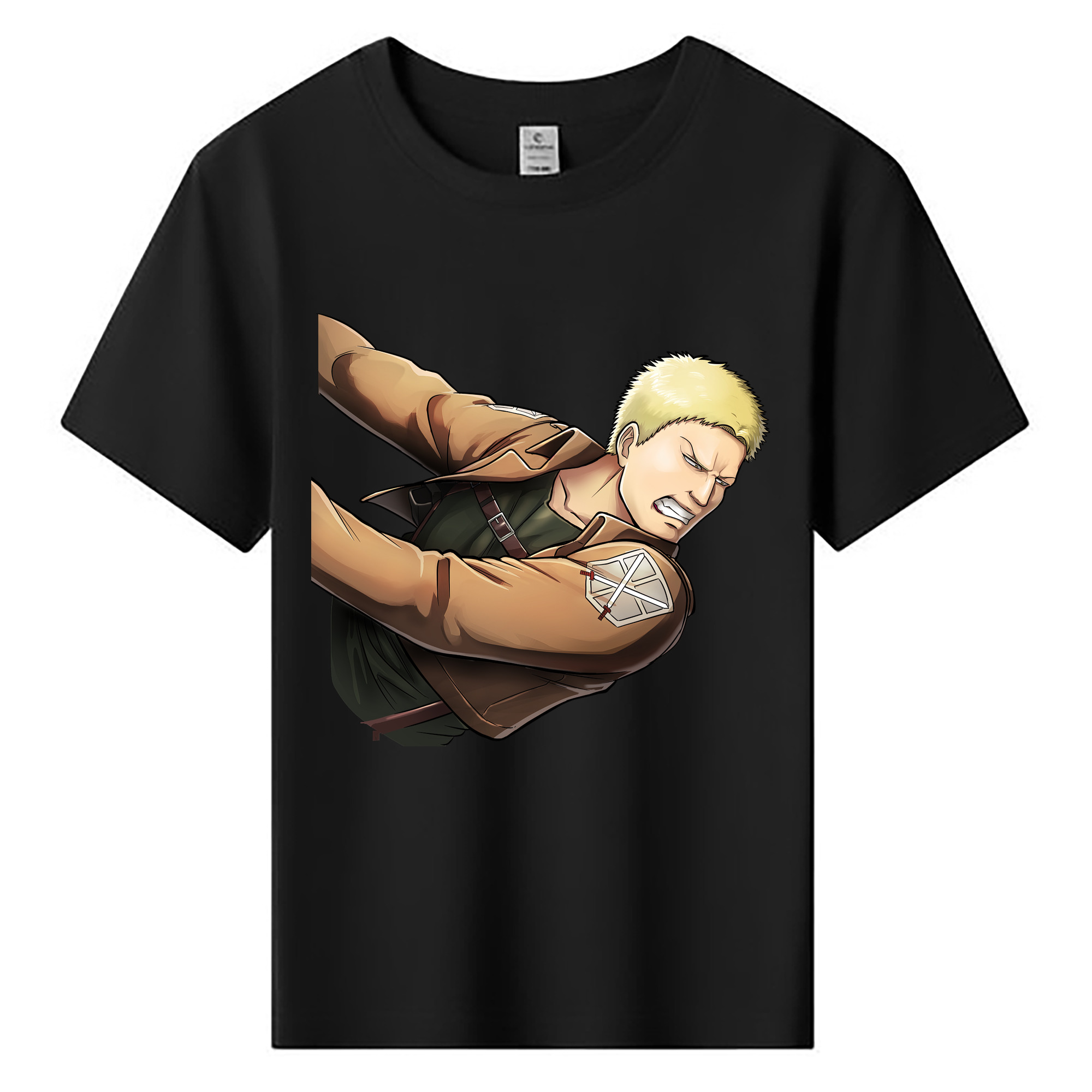（画像用） 進撃の巨人 ライナー・ブラウン Attack on Titan Reiner Braun 綿100％キッズTシャツ（フロントプリント）