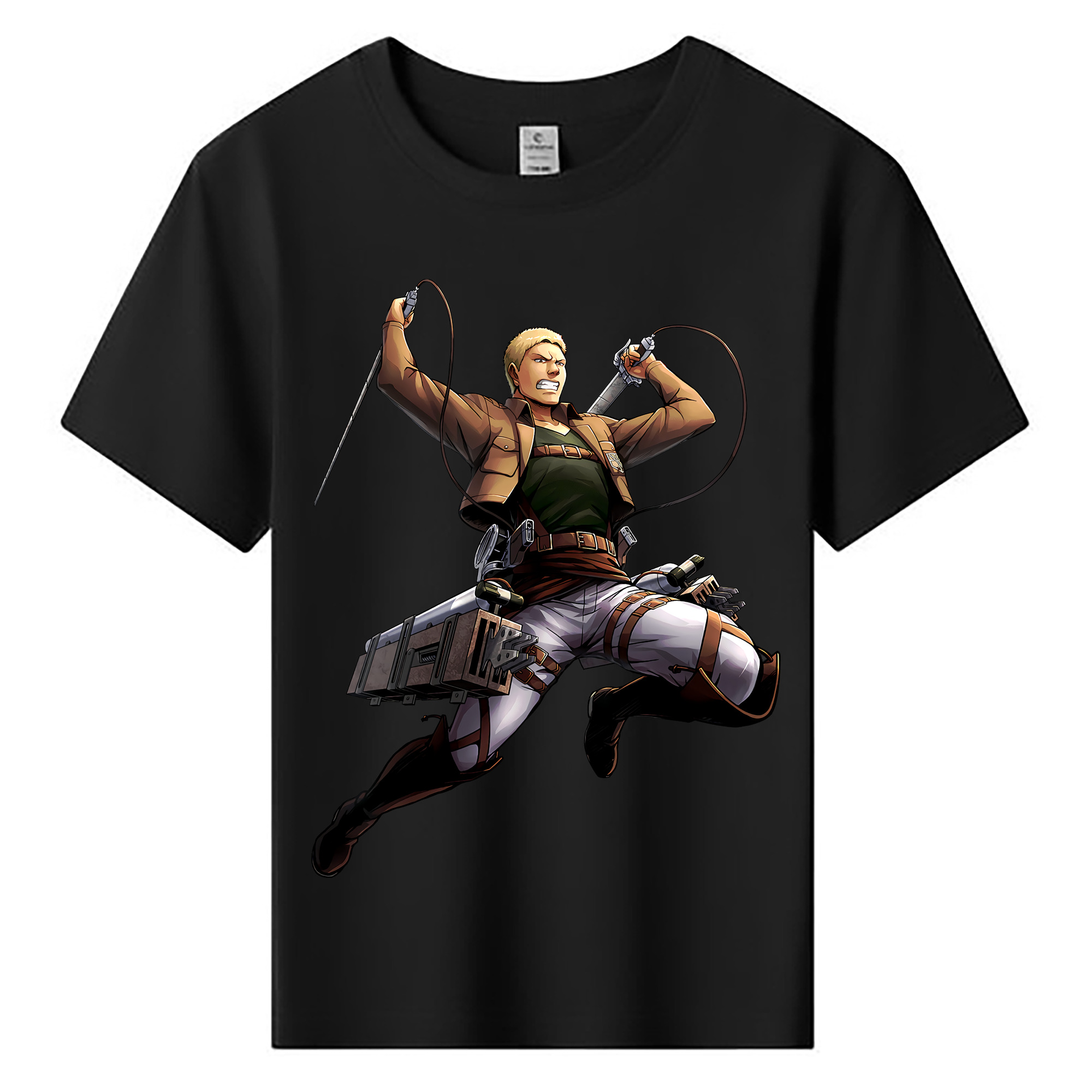 （画像用） 進撃の巨人 ライナー・ブラウン Attack on Titan Reiner Braun 綿100％キッズTシャツ（フロントプリント）