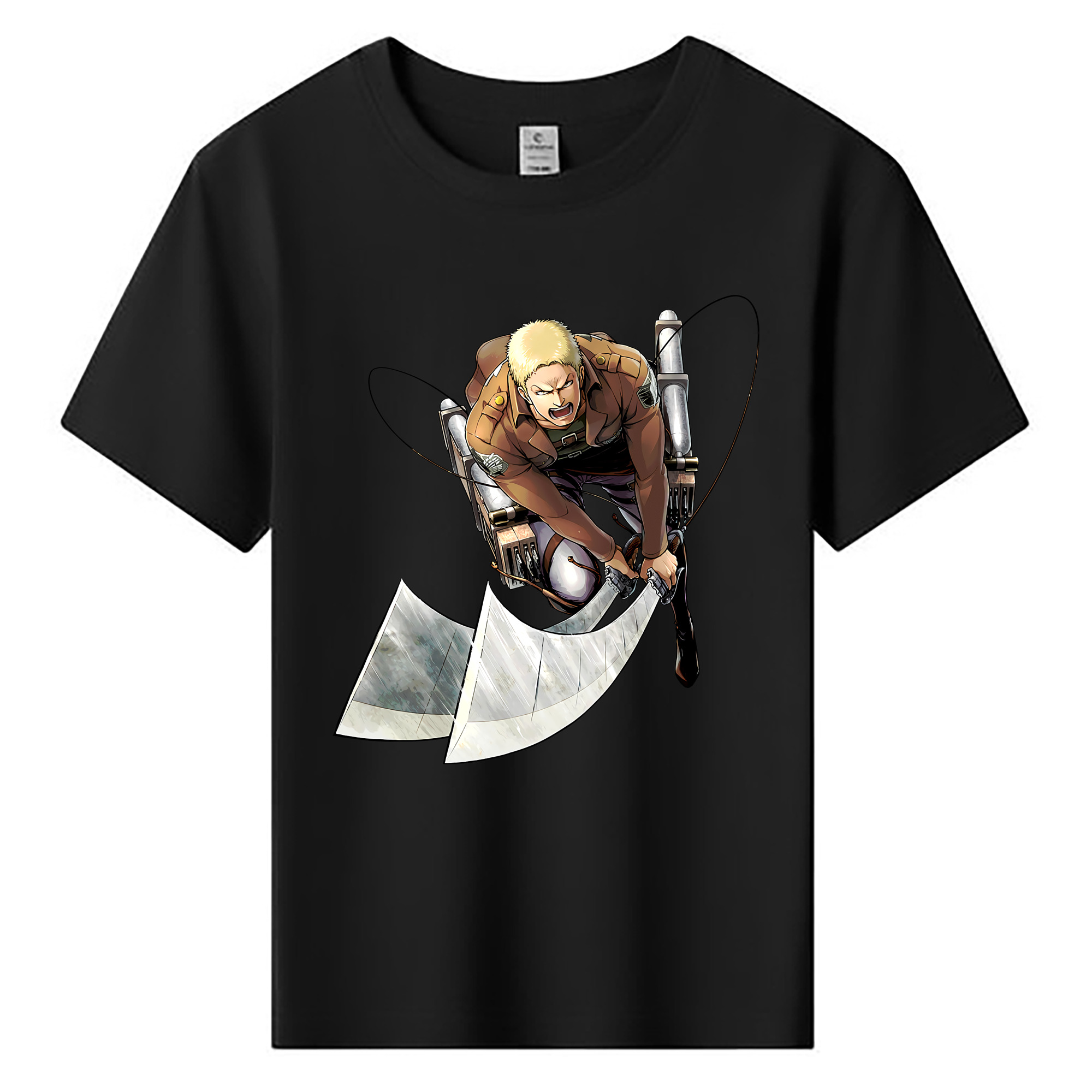 （画像用） 進撃の巨人 ライナー・ブラウン Attack on Titan Reiner Braun 綿100％キッズTシャツ（フロントプリント）