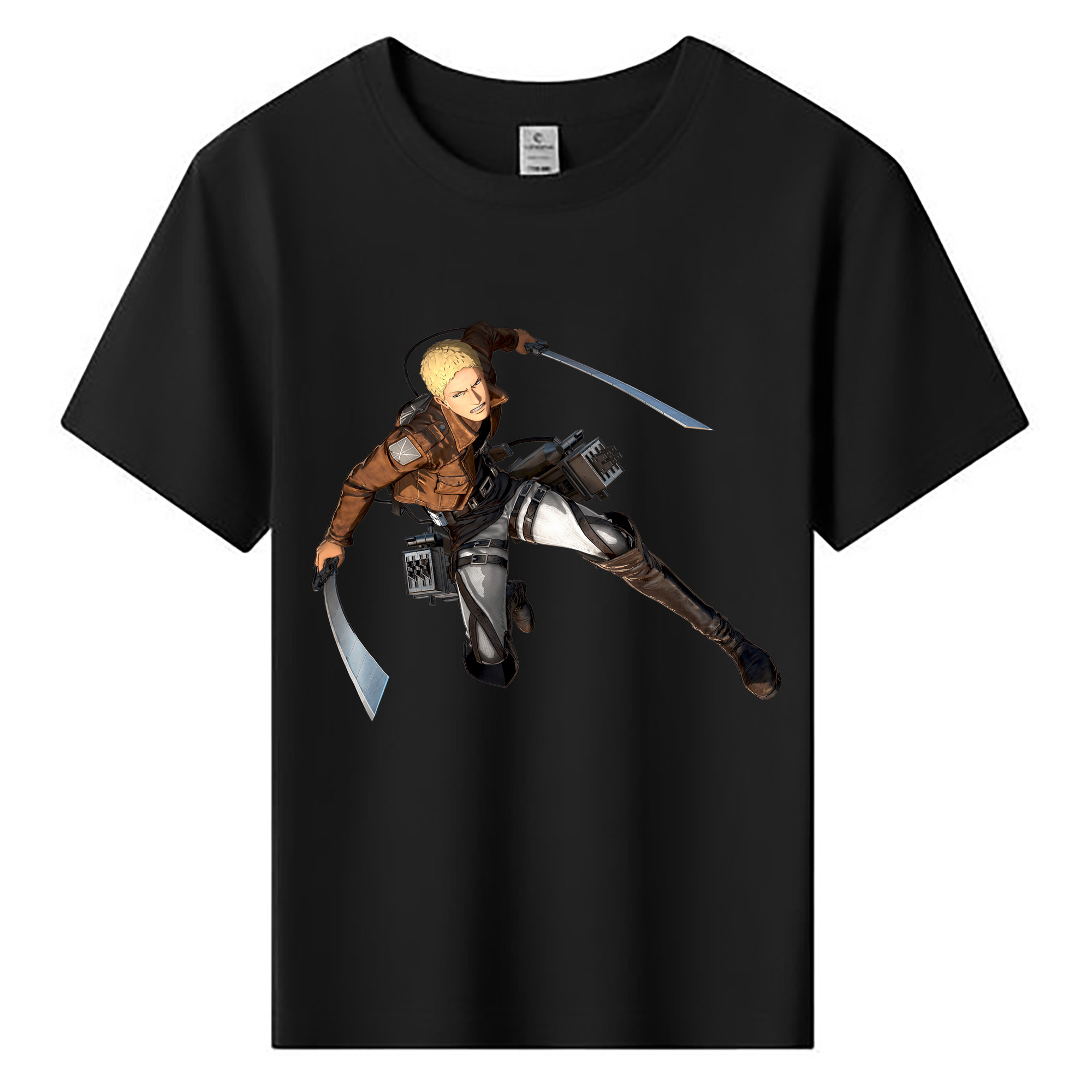 （画像用） 進撃の巨人 ライナー・ブラウン Attack on Titan Reiner Braun 綿100％キッズTシャツ（フロントプリント）
