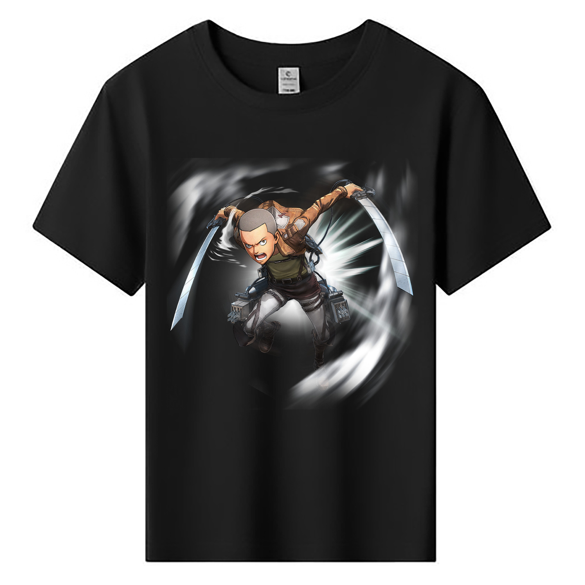 （画像用） 進撃の巨人 コニー·スプリンガー Attack on Titan Connie Springer 綿100％キッズTシャツ（フロントプリント）