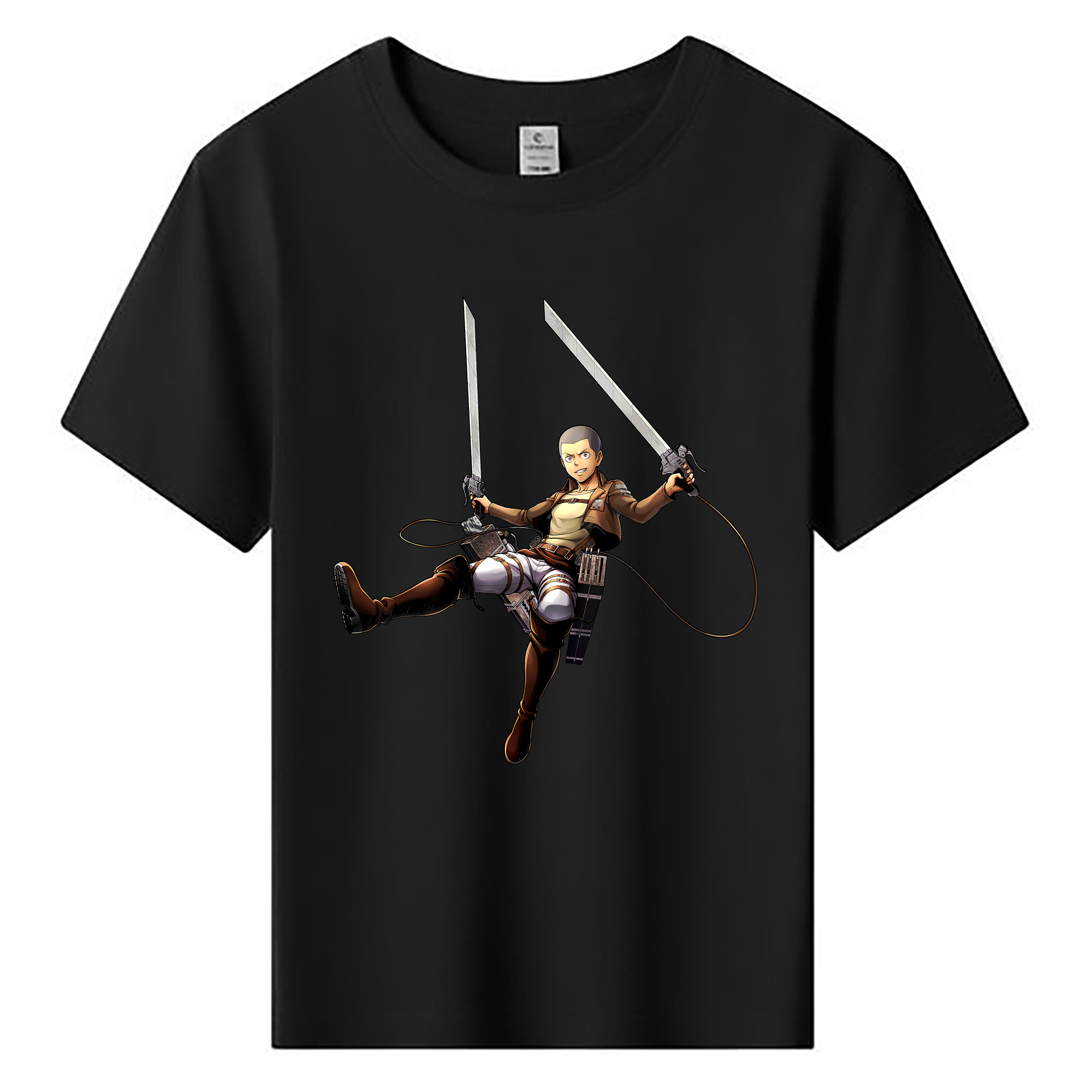 （画像用） 進撃の巨人 コニー·スプリンガー Attack on Titan Connie Springer 綿100％キッズTシャツ（フロントプリント）