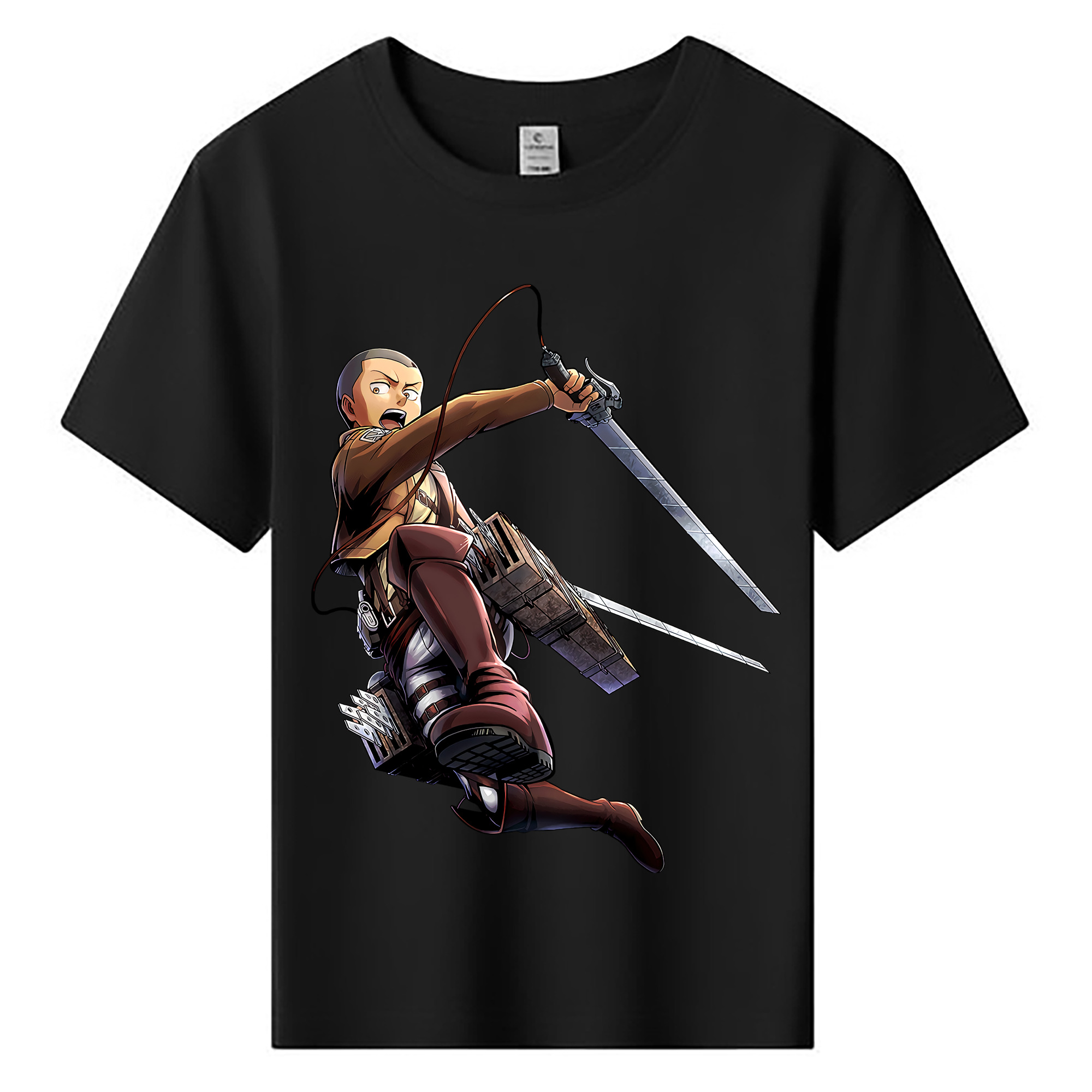 （画像用） 進撃の巨人 コニー·スプリンガー Attack on Titan Connie Springer 綿100％キッズTシャツ（フロントプリント）