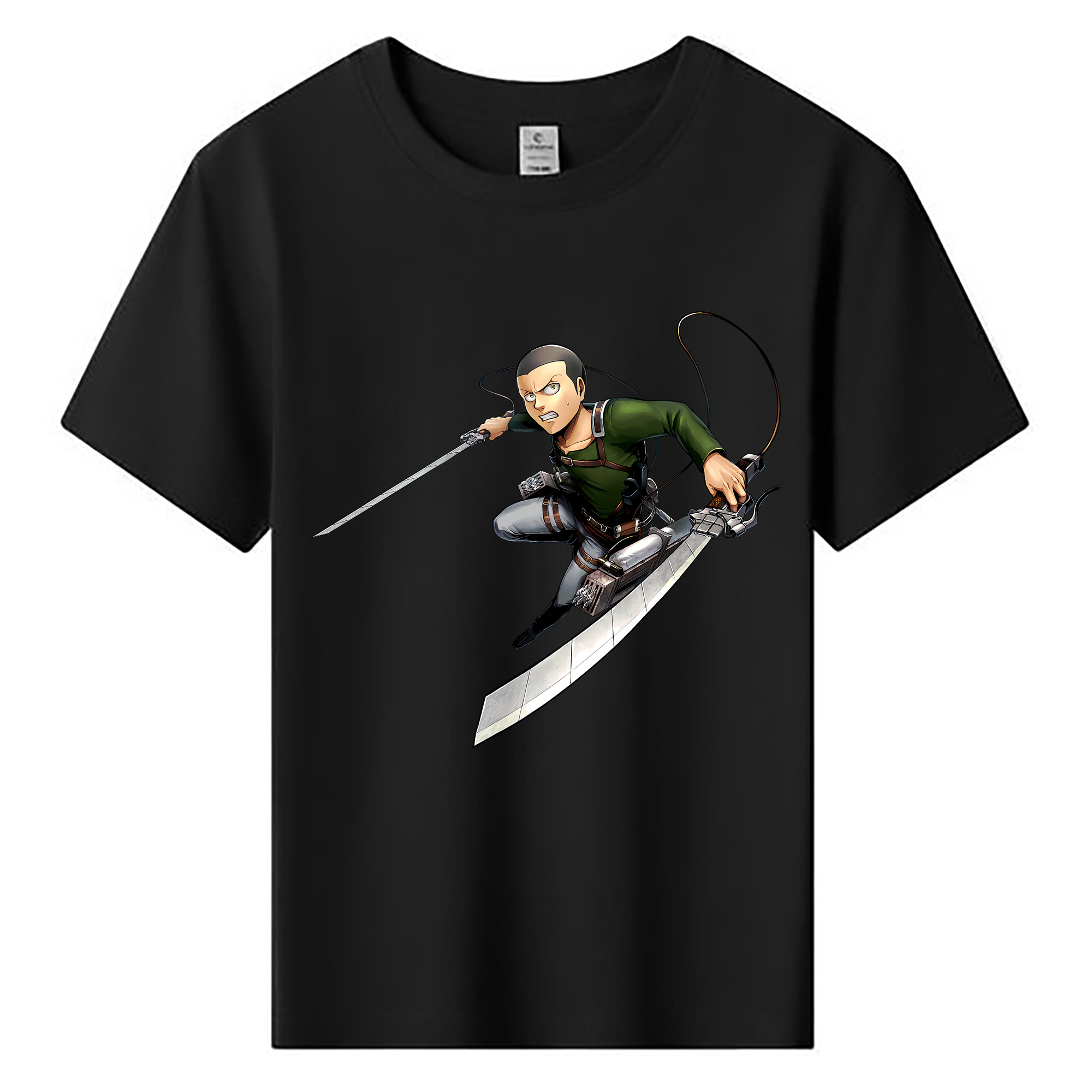 （画像用） 進撃の巨人 コニー·スプリンガー Attack on Titan Connie Springer 綿100％キッズTシャツ（フロントプリント）