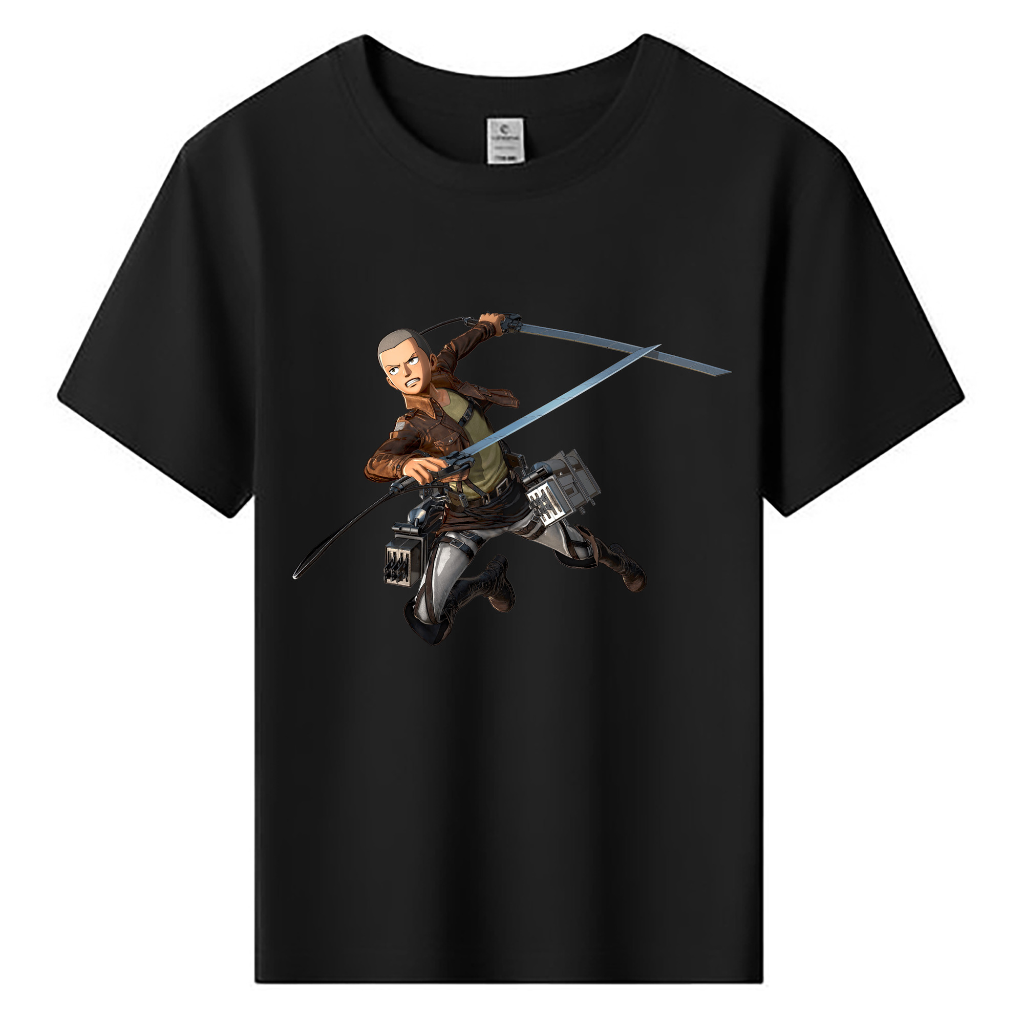 （画像用） 進撃の巨人 コニー·スプリンガー Attack on Titan Connie Springer 綿100％キッズTシャツ（フロントプリント）