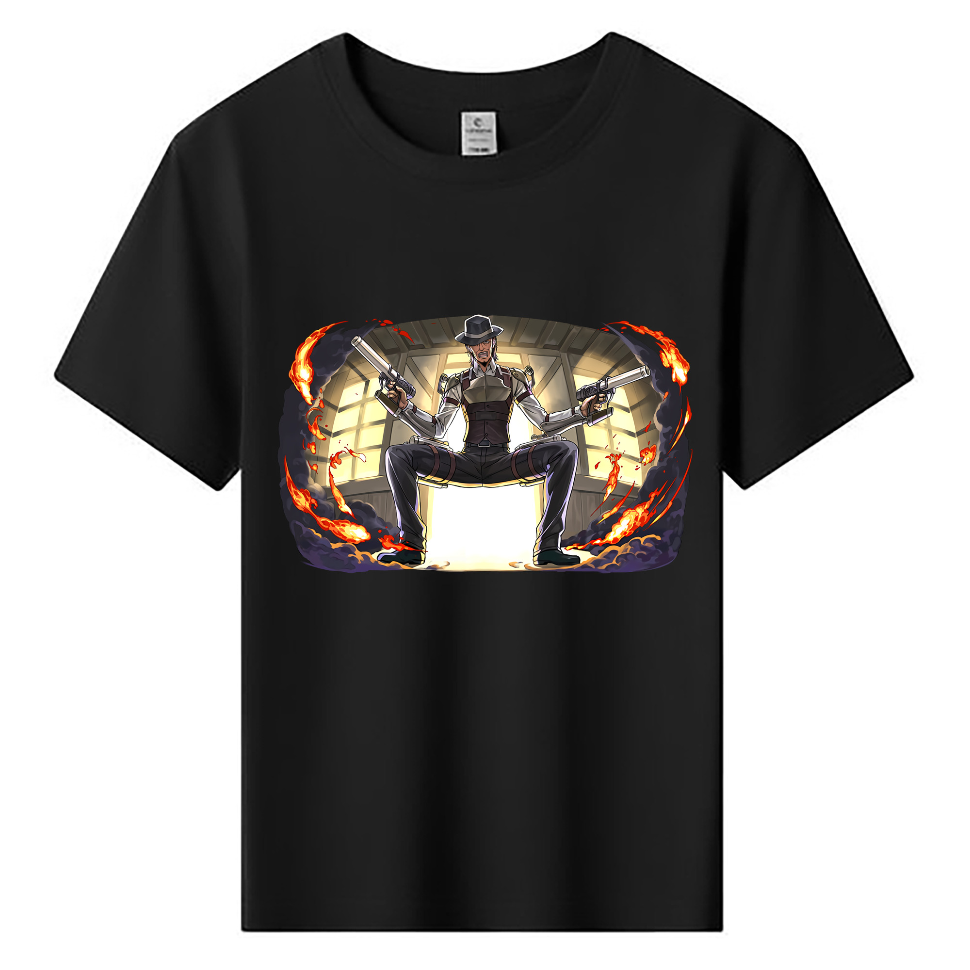 （画像用） 進撃の巨人 ケニー·アッカーマン Attack on Titan Kenny Ackerman 綿100％キッズTシャツ（フロントプリント）