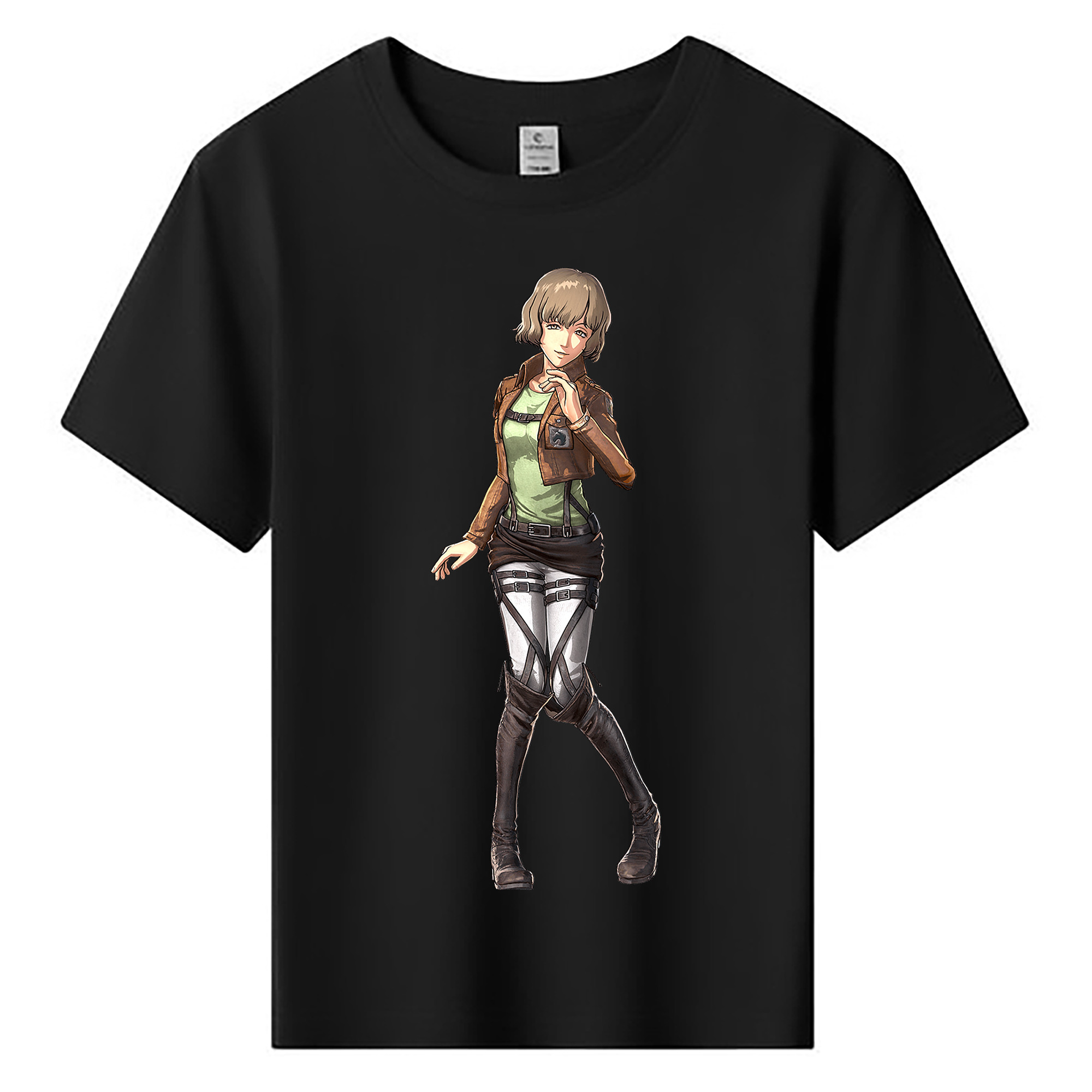 （画像用） 進撃の巨人 ヒツチ Attack on Titan Hitch 綿100％キッズTシャツ（フロントプリント）