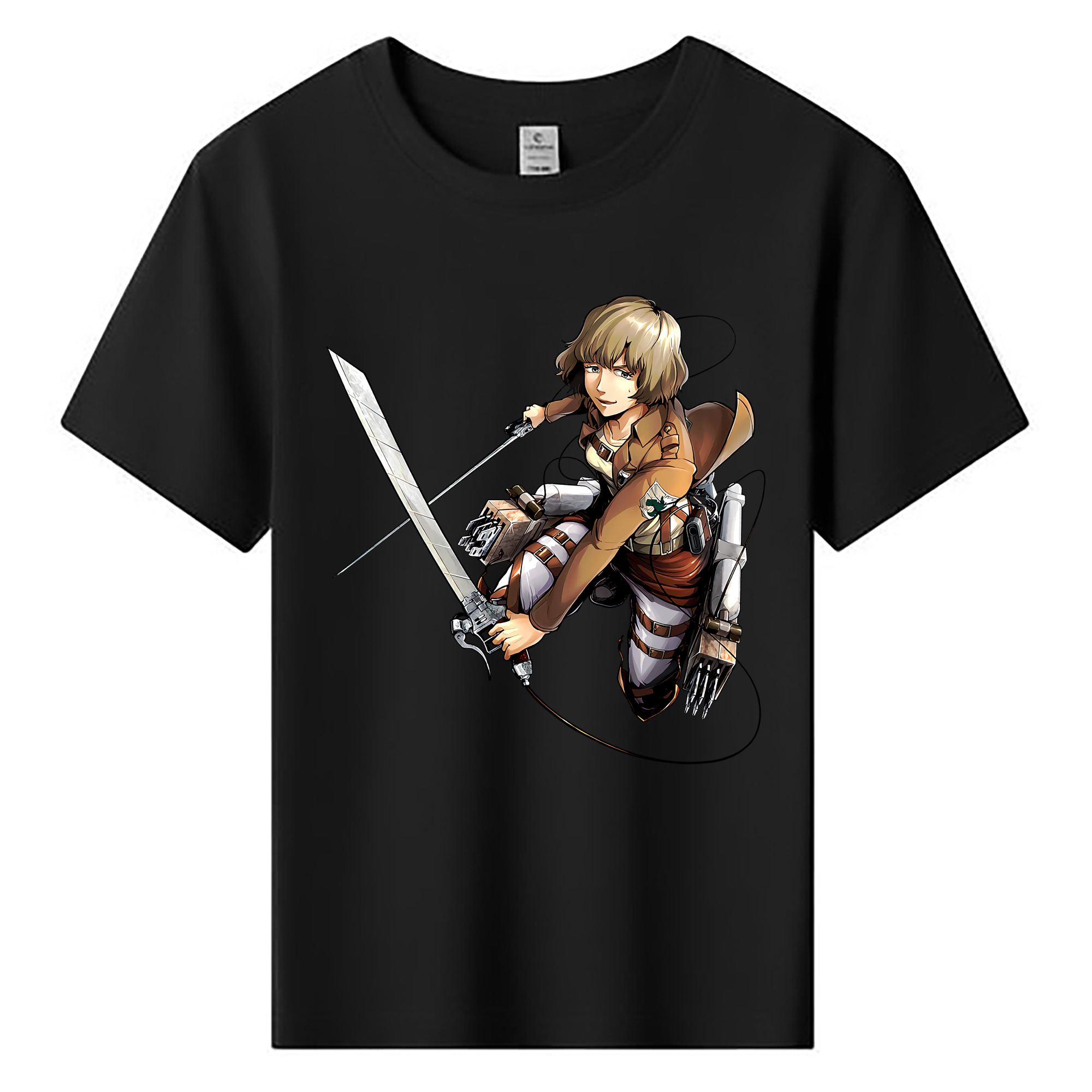 （画像用） 進撃の巨人 ヒツチ Attack on Titan Hitch 綿100％キッズTシャツ（フロントプリント）