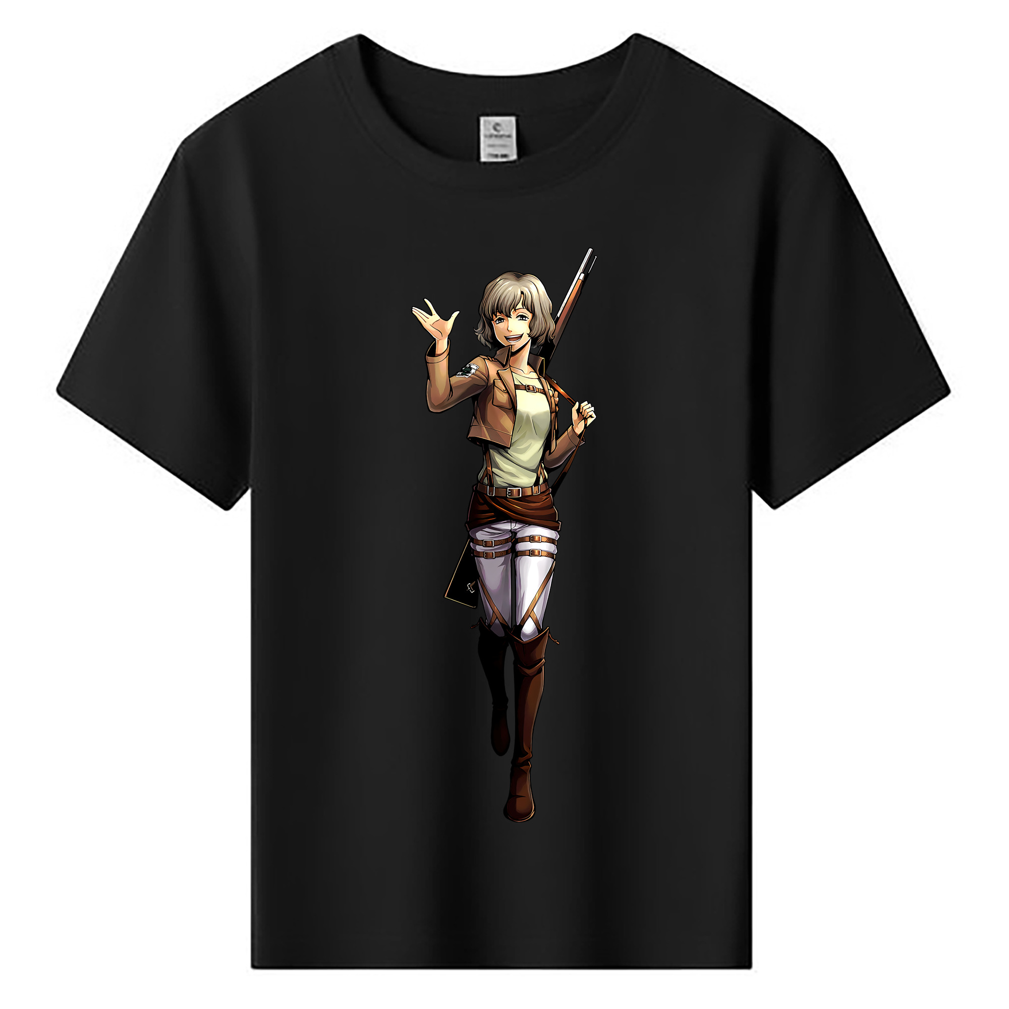 （画像用） 進撃の巨人 ヒツチ Attack on Titan Hitch 綿100％キッズTシャツ（フロントプリント）
