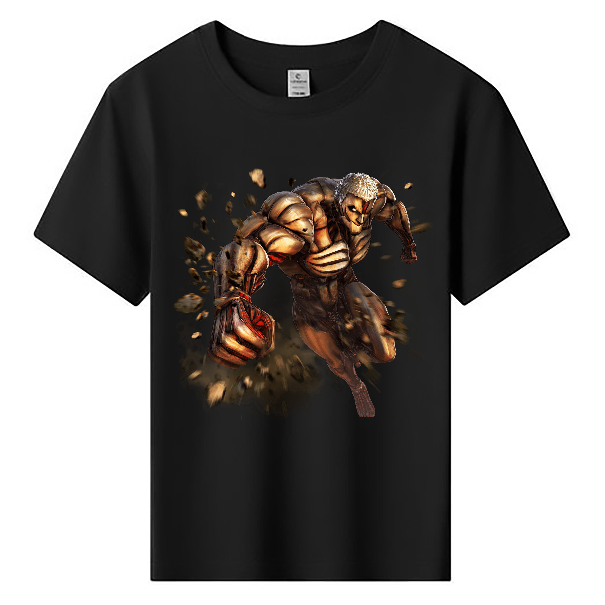 （画像用） 進撃の巨人 Attack on Titan 綿100％キッズTシャツ（フロントプリント）