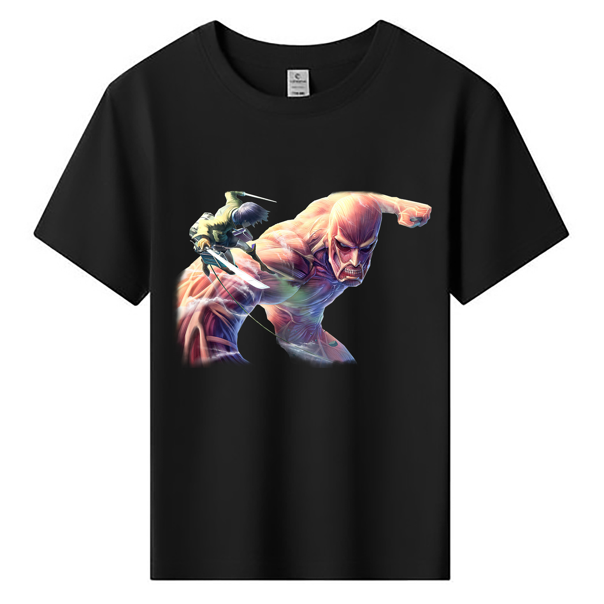 （画像用） 進撃の巨人 Attack on Titan 綿100％キッズTシャツ（フロントプリント）