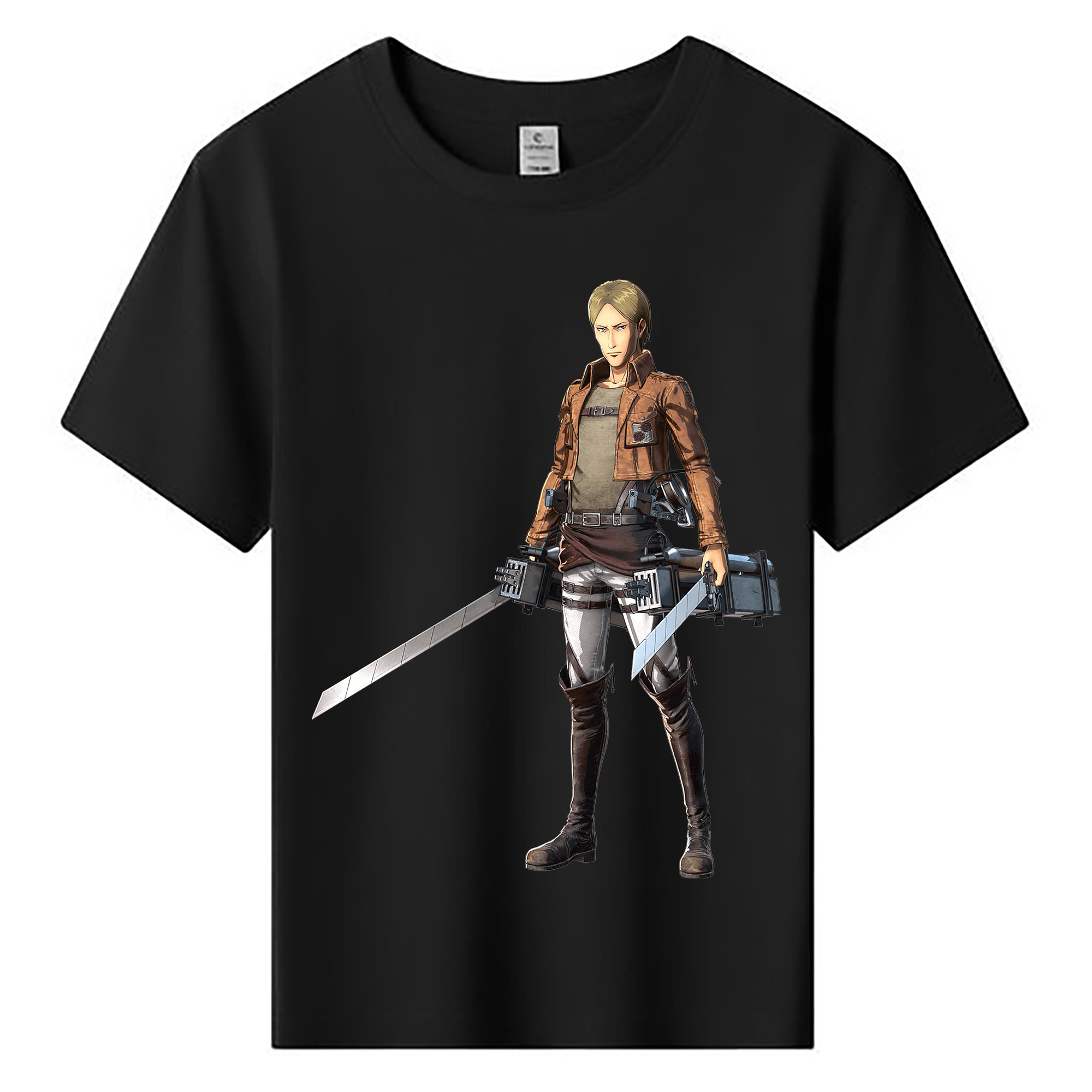 （画像用） 進撃の巨人 Attack on Titan 綿100％キッズTシャツ（フロントプリント）