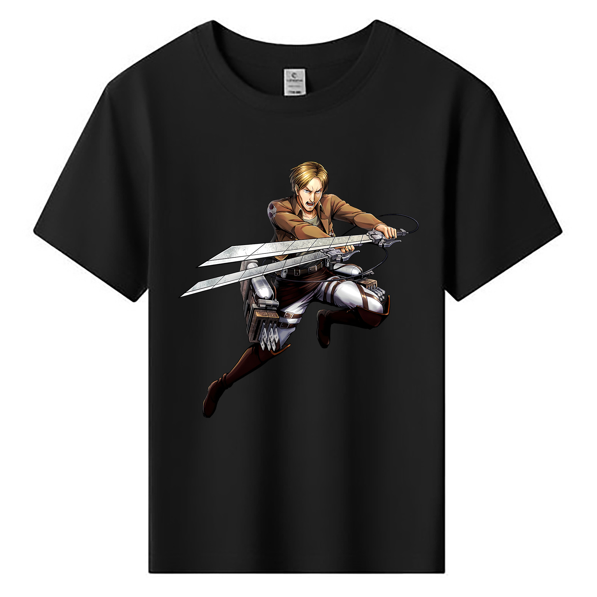 （画像用） 進撃の巨人 Attack on Titan 綿100％キッズTシャツ（フロントプリント）