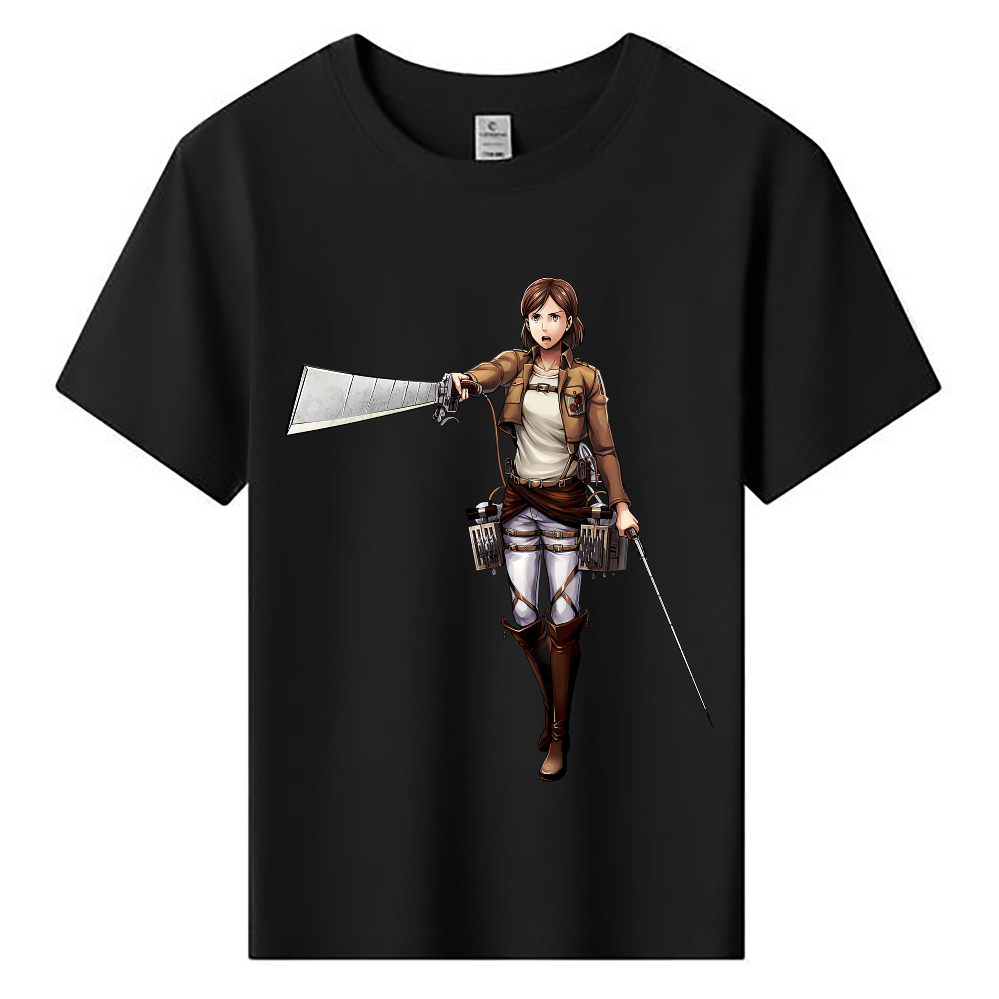 （画像用） 進撃の巨人 Attack on Titan 綿100％キッズTシャツ（フロントプリント）
