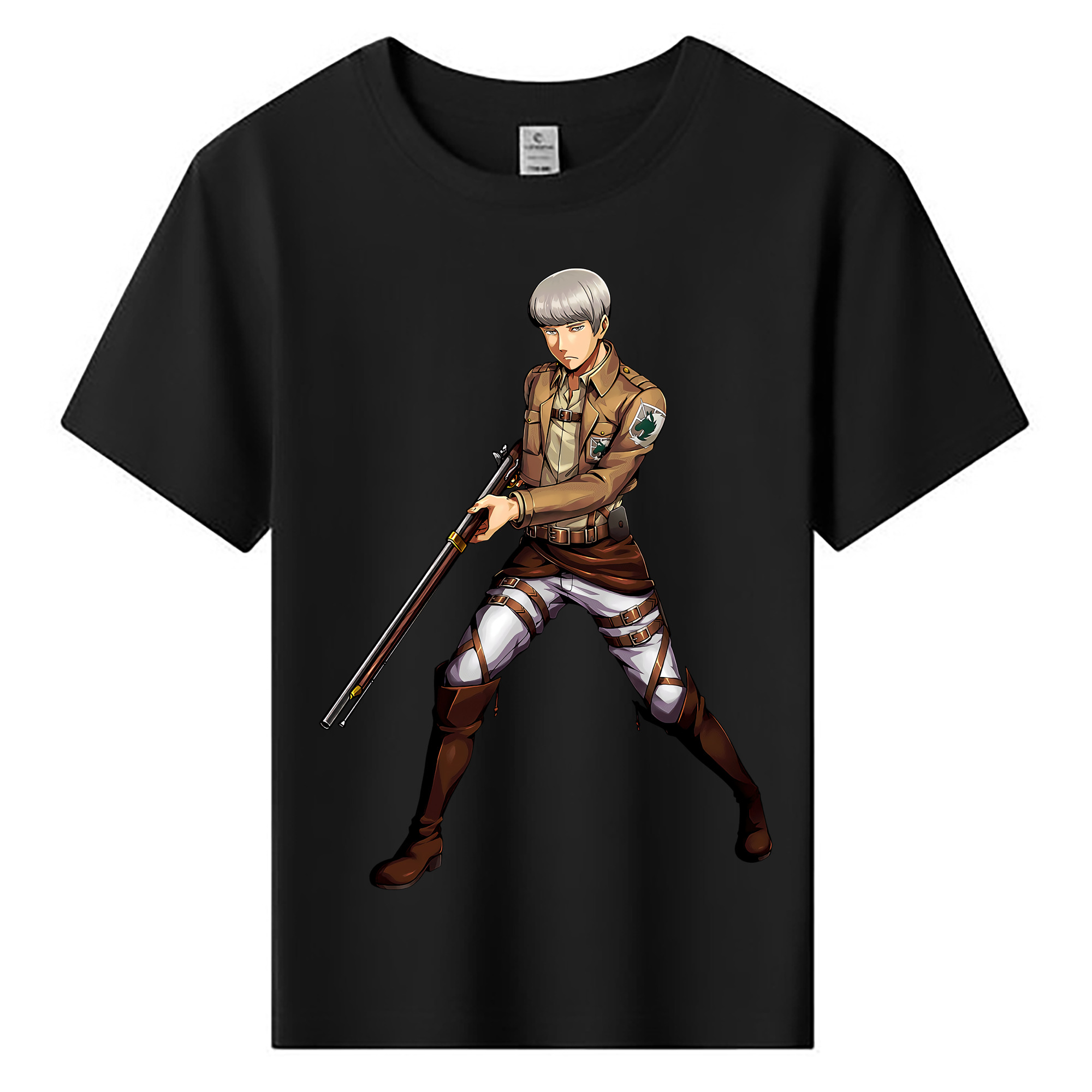 （画像用） 進撃の巨人 Attack on Titan 綿100％キッズTシャツ（フロントプリント）