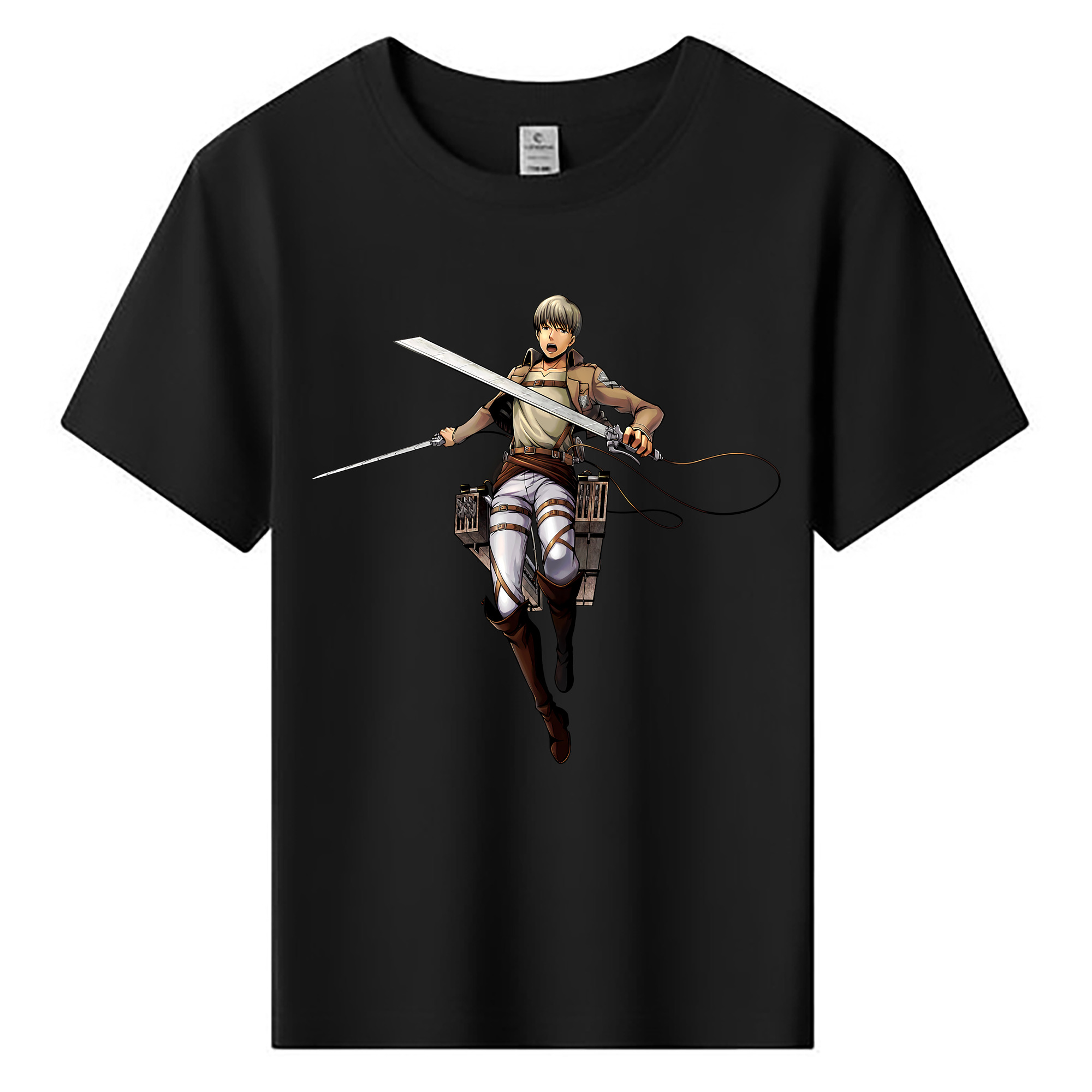 （画像用） 進撃の巨人 Attack on Titan 綿100％キッズTシャツ（フロントプリント）