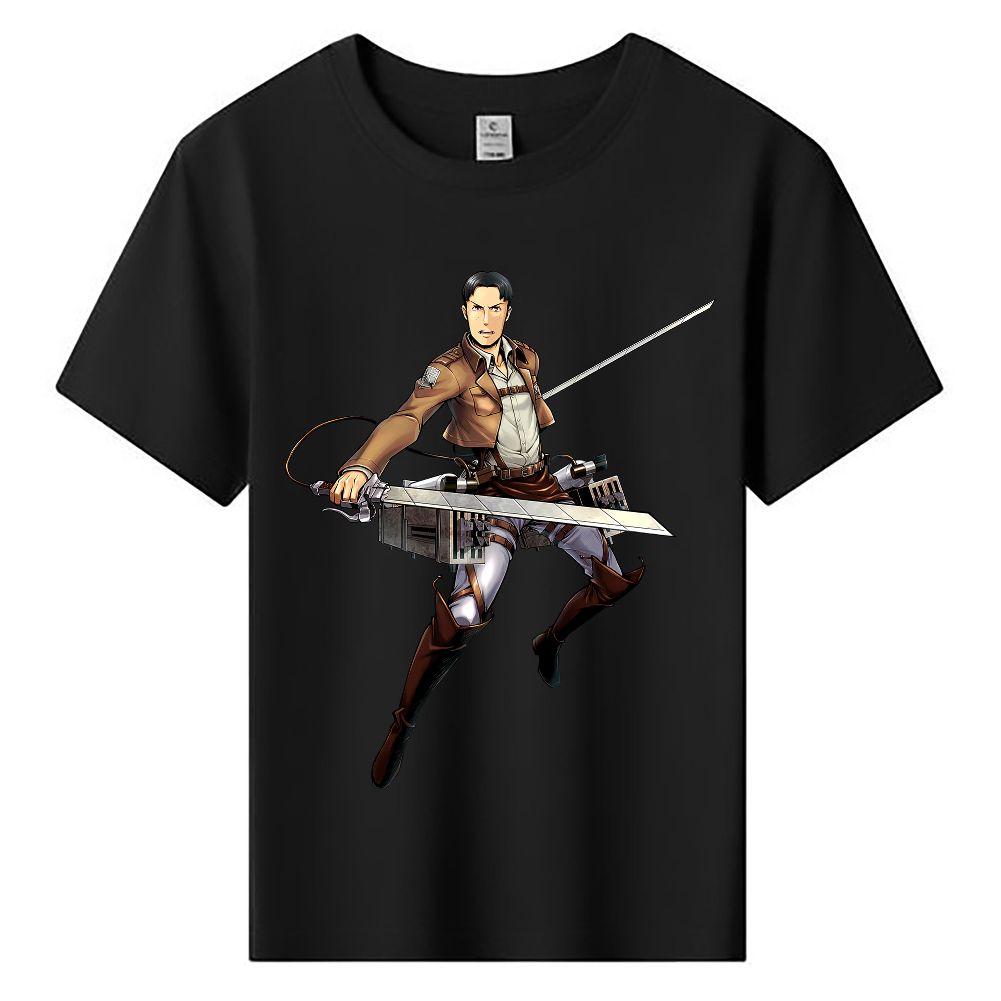 （画像用） 進撃の巨人 Attack on Titan 綿100％キッズTシャツ（フロントプリント）