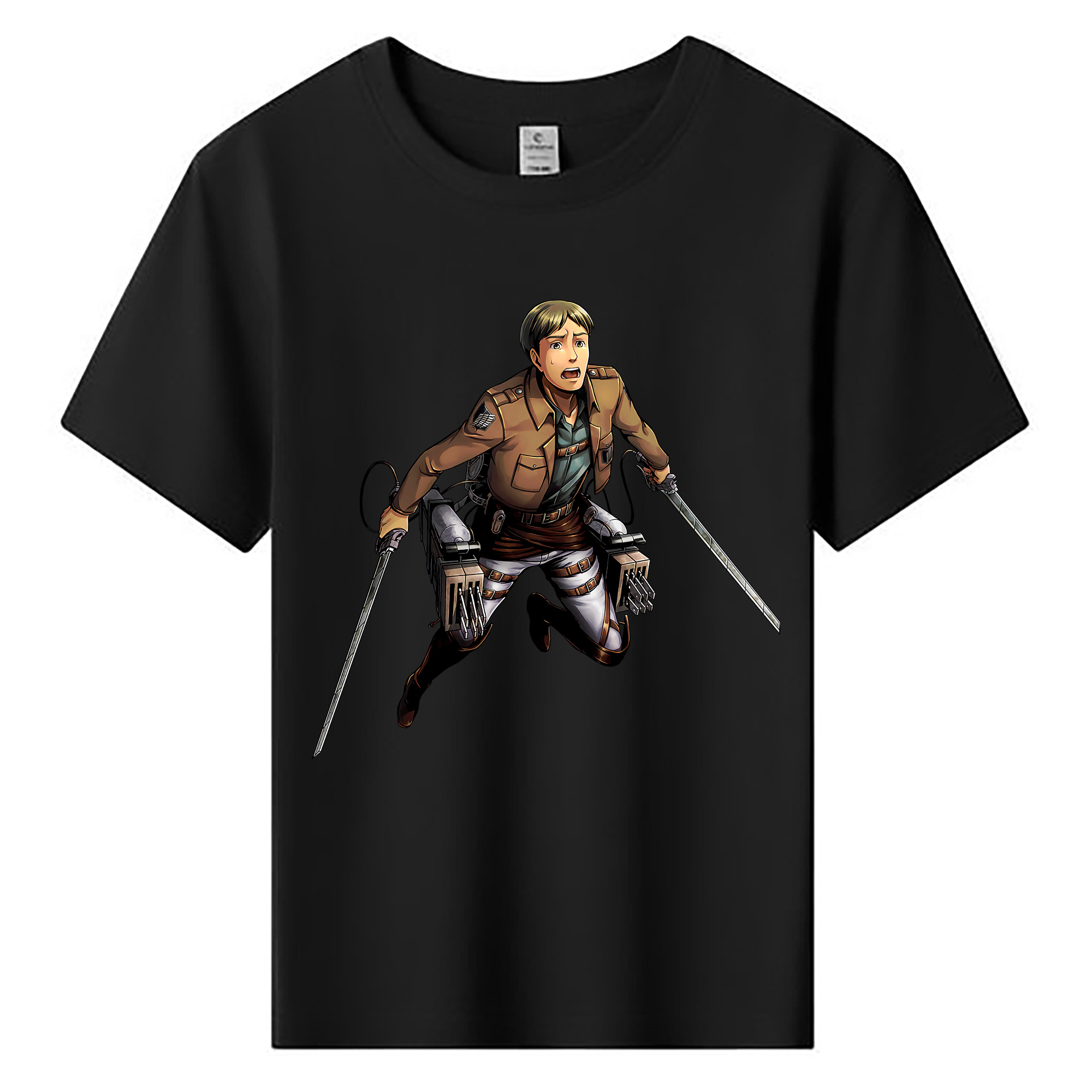（画像用） 進撃の巨人 Attack on Titan 綿100％キッズTシャツ（フロントプリント）