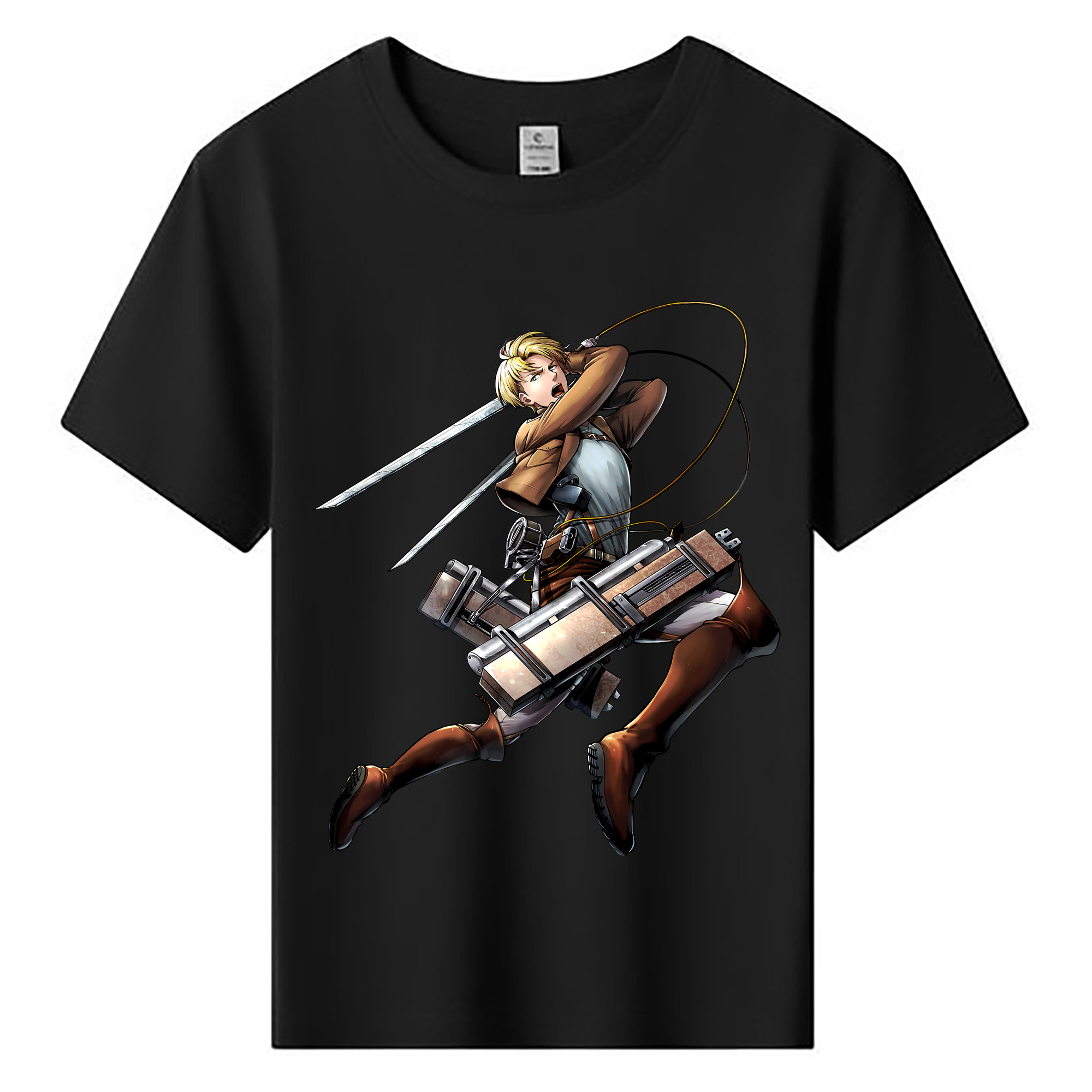 （画像用） 進撃の巨人 Attack on Titan 綿100％キッズTシャツ（フロントプリント）