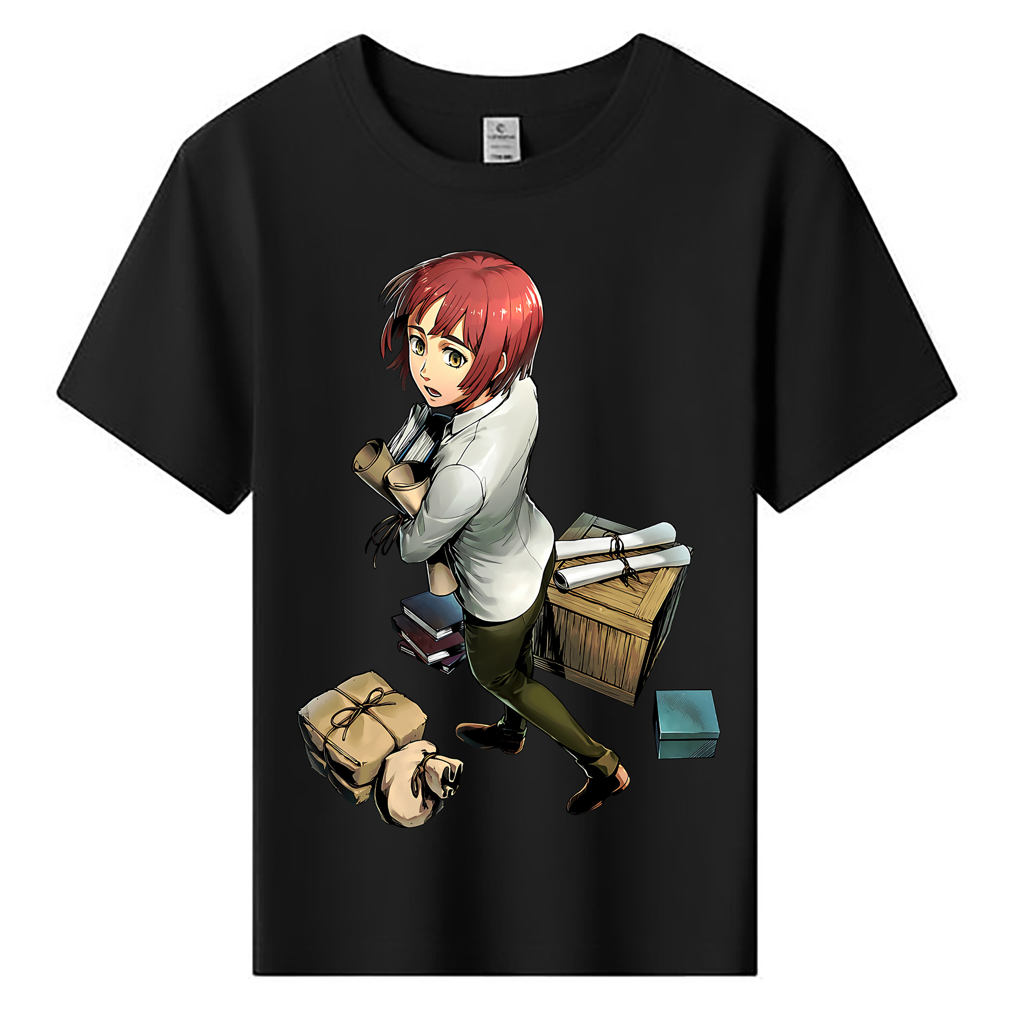 （画像用） 進撃の巨人 Attack on Titan 綿100％キッズTシャツ（フロントプリント）