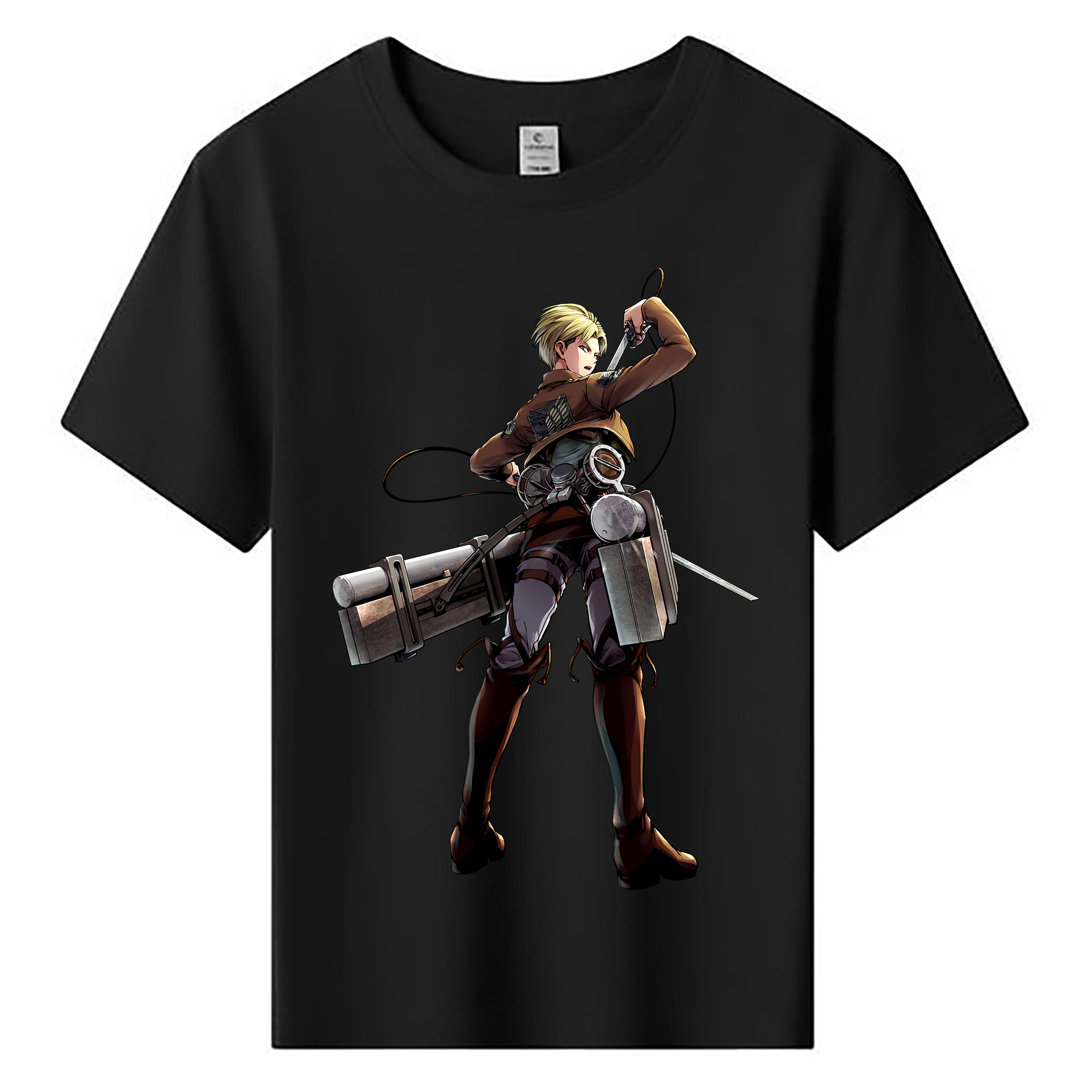 （画像用） 進撃の巨人 Attack on Titan 綿100％キッズTシャツ（フロントプリント）