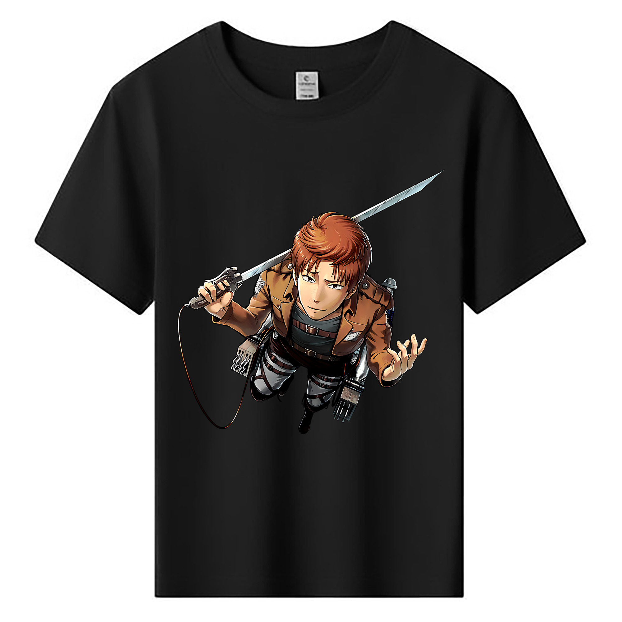 （画像用） 進撃の巨人 Attack on Titan 綿100％キッズTシャツ（フロントプリント）