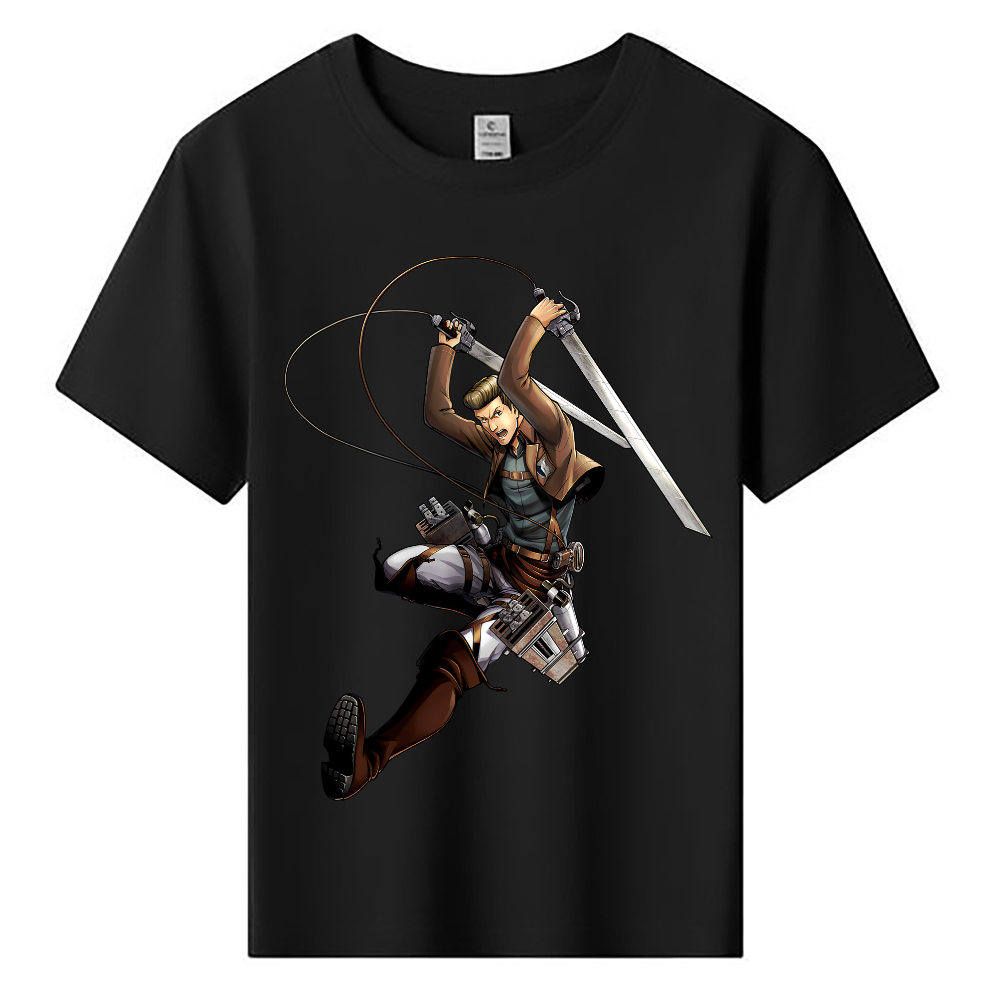 （画像用） 進撃の巨人 Attack on Titan 綿100％キッズTシャツ（フロントプリント）