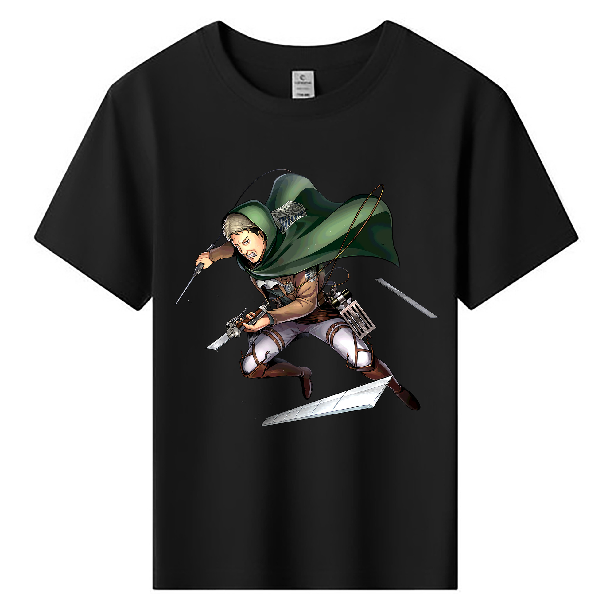 （画像用） 進撃の巨人 Attack on Titan 綿100％キッズTシャツ（フロントプリント）
