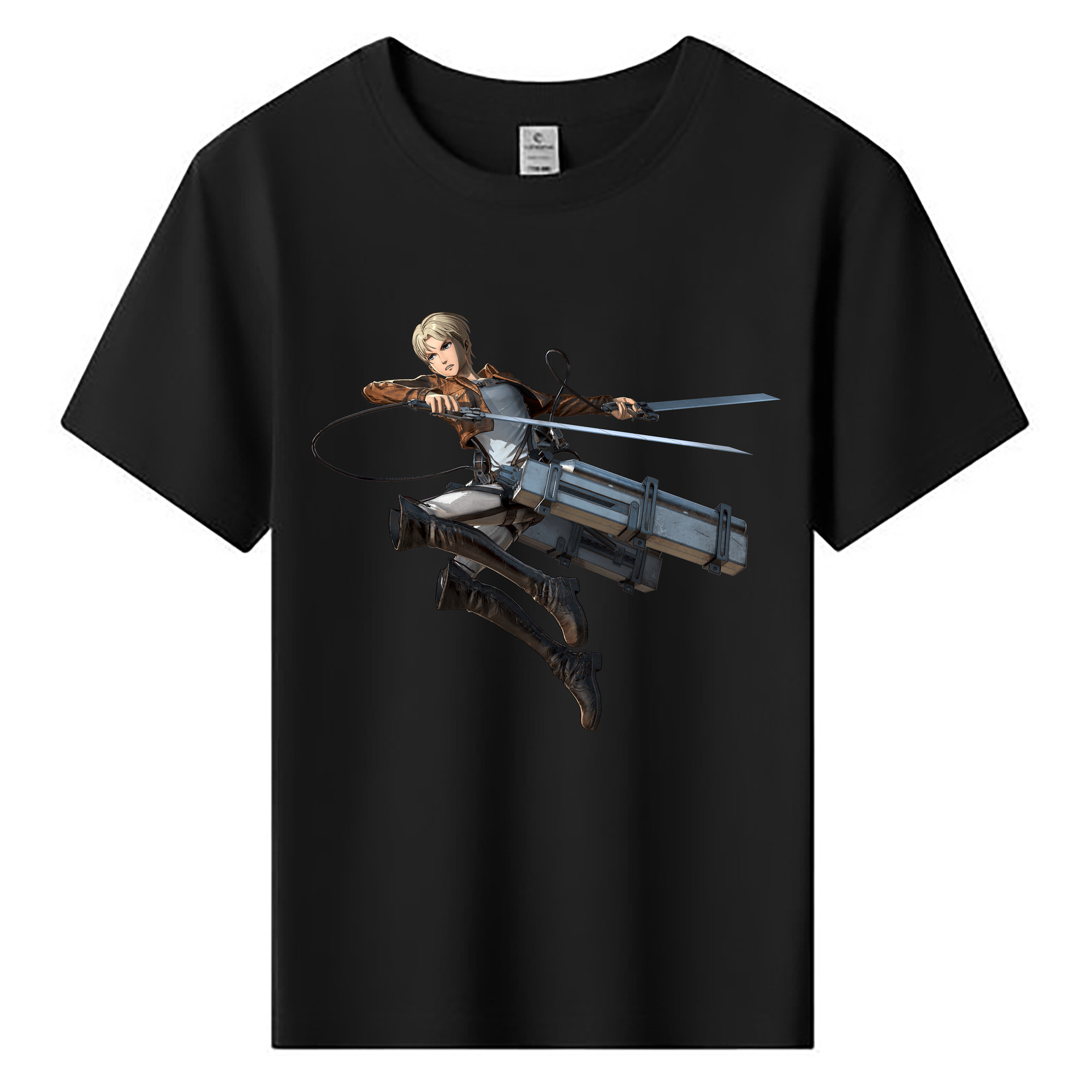 （画像用） 進撃の巨人 Attack on Titan 綿100％キッズTシャツ（フロントプリント）