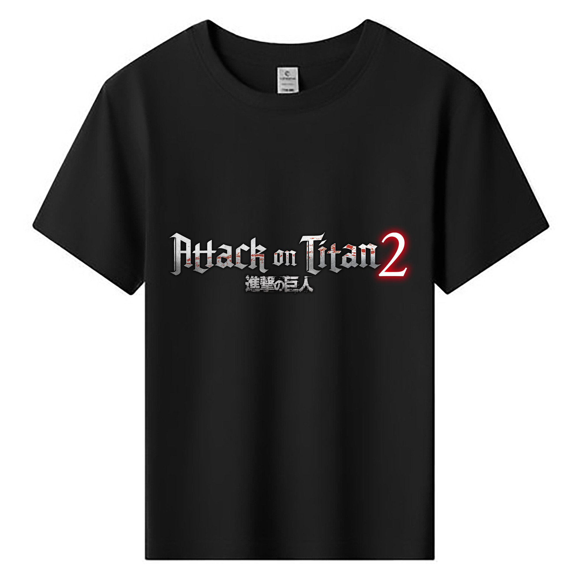 （画像用） 進撃の巨人 Attack on Titan 綿100％キッズTシャツ（フロントプリント）