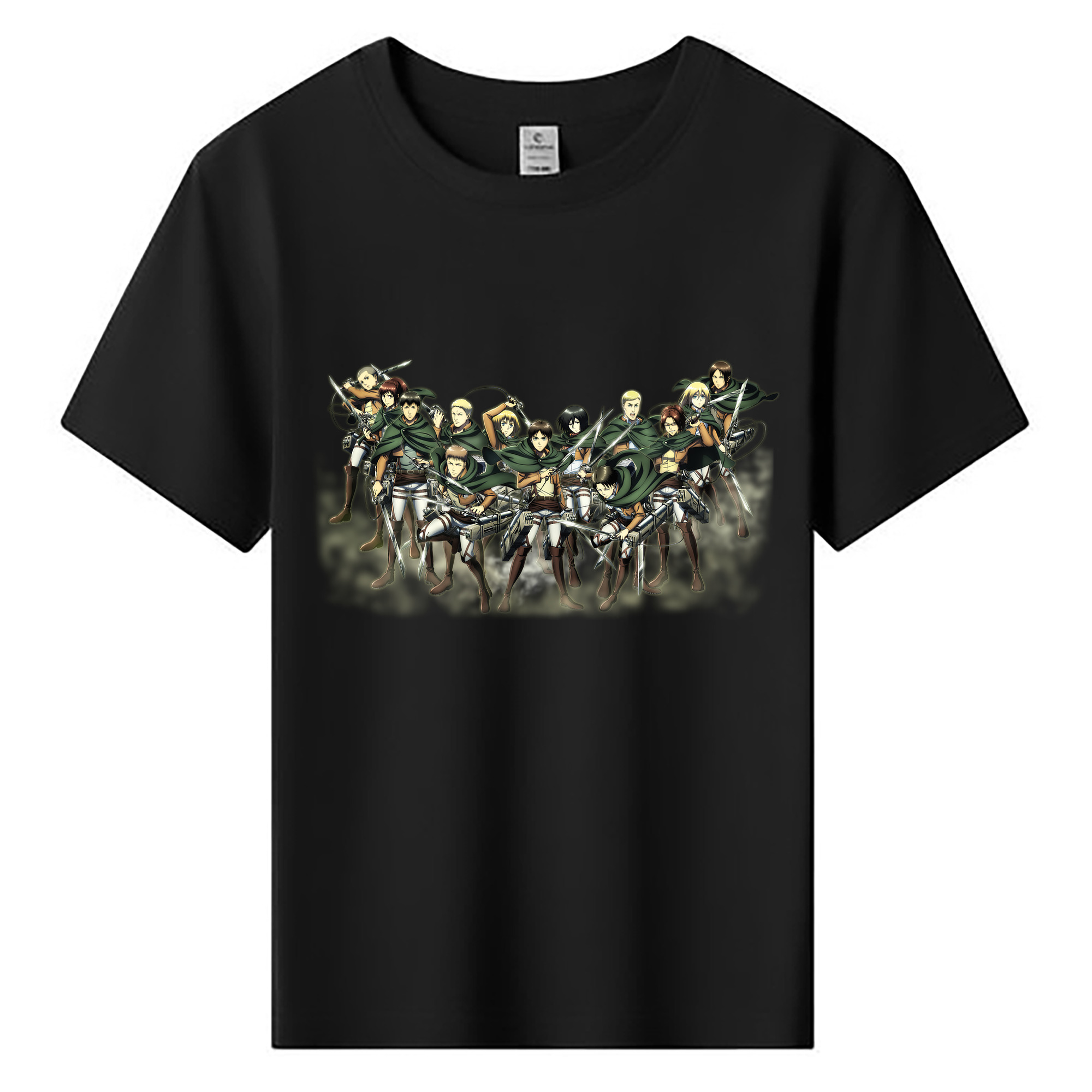 （画像用） 進撃の巨人 Attack on Titan 綿100％キッズTシャツ（フロントプリント）