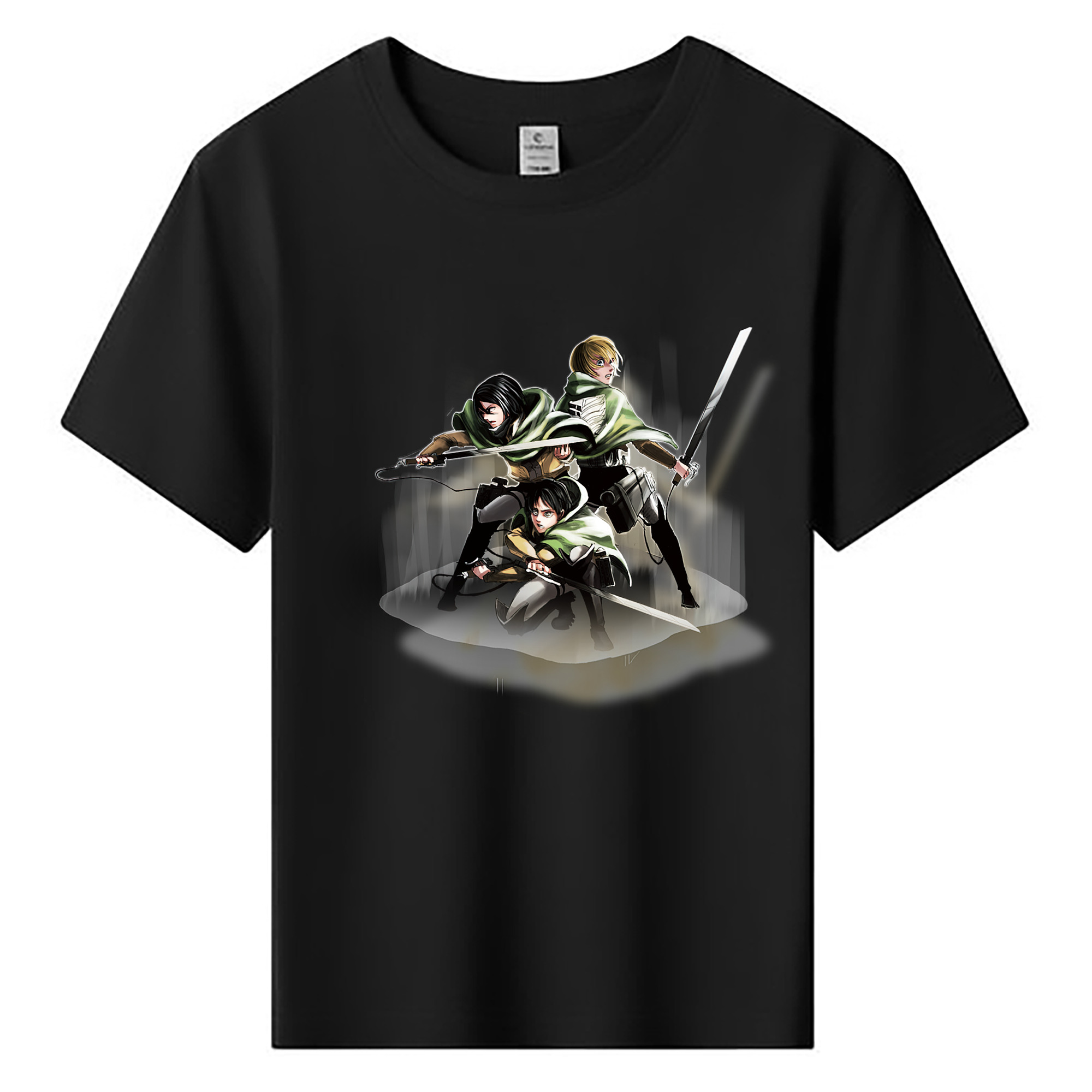 （画像用） 進撃の巨人 Attack on Titan 綿100％キッズTシャツ（フロントプリント）