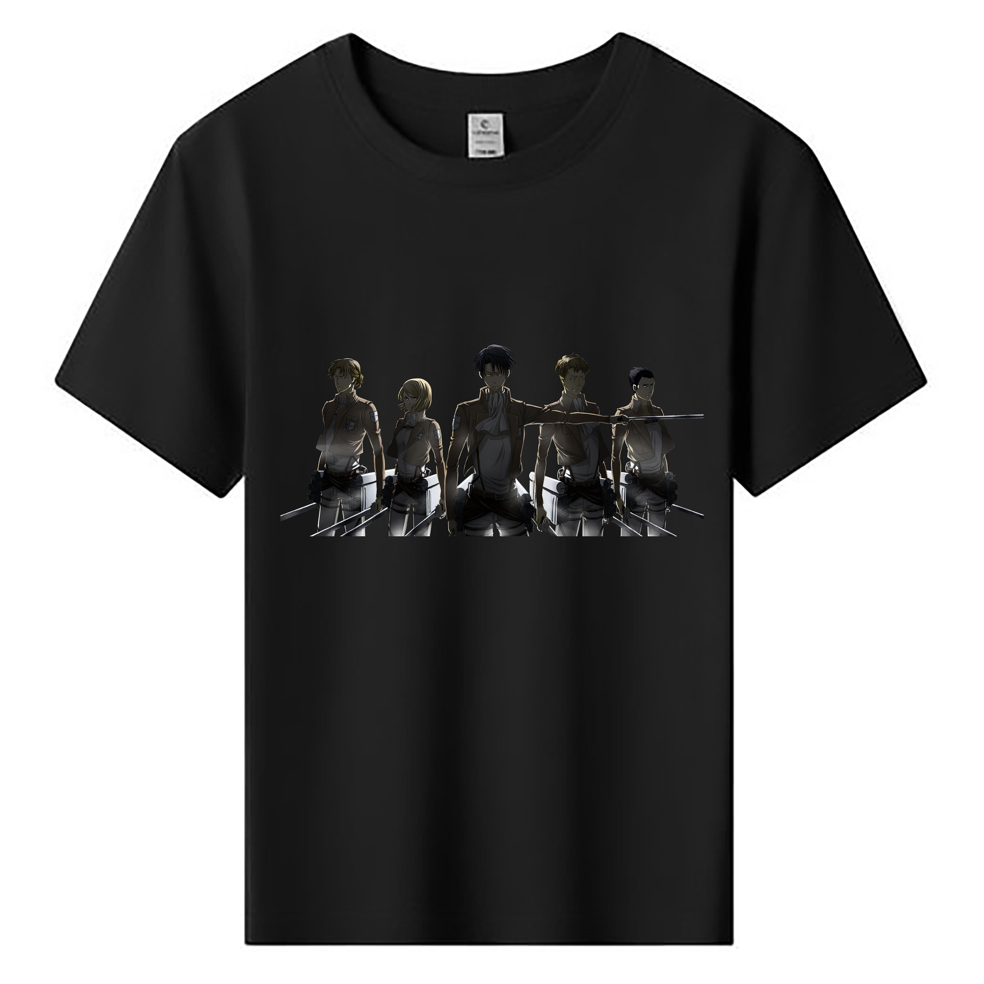 （画像用） 進撃の巨人 Attack on Titan 綿100％キッズTシャツ（フロントプリント）