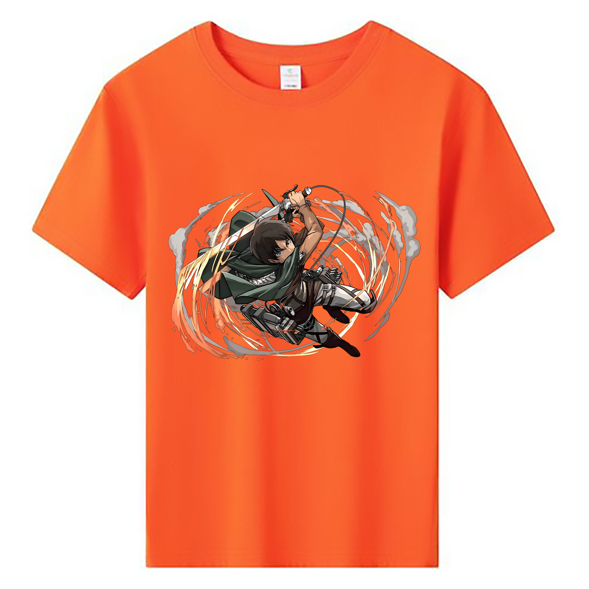 （画像用） 進撃の巨人 エレン･イェーガー Attack on Titan Eren Jäger 綿100％キッズTシャツ（フロントプリント）