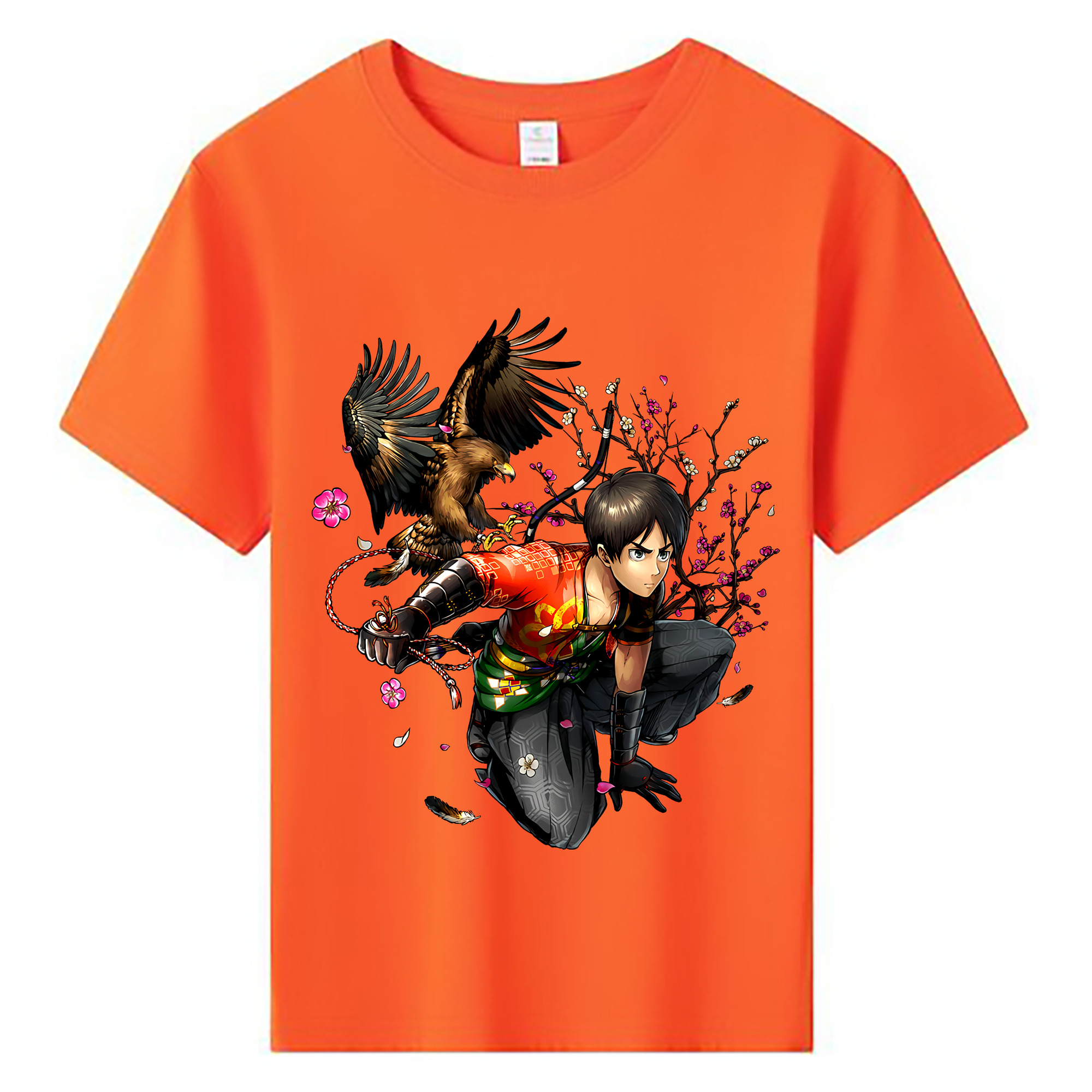 （画像用） 進撃の巨人 エレン･イェーガー Attack on Titan Eren Jäger 綿100％キッズTシャツ（フロントプリント）