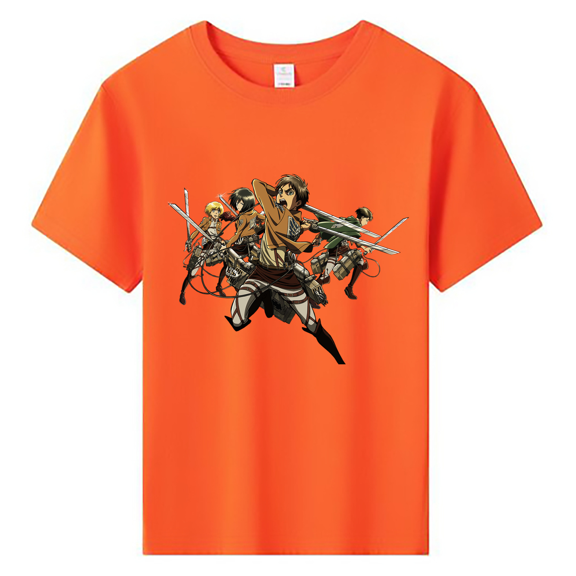 （画像用） 進撃の巨人 エレン･イェーガー Attack on Titan Eren Jäger 綿100％キッズTシャツ（フロントプリント）